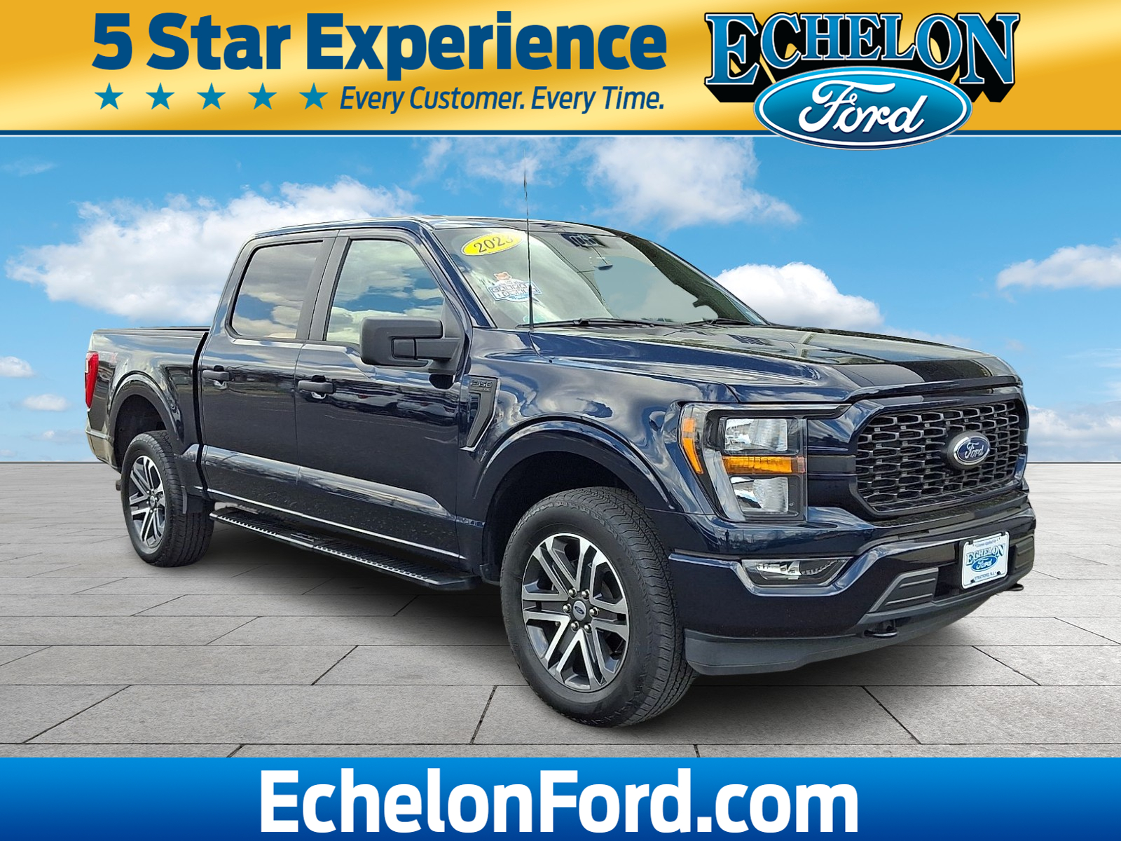 Antimatter Blue Metallic - HX 2023 Ford F-150 XL SuperCrew 4WD Pickup Truck Four-Wheel Drive Automatic