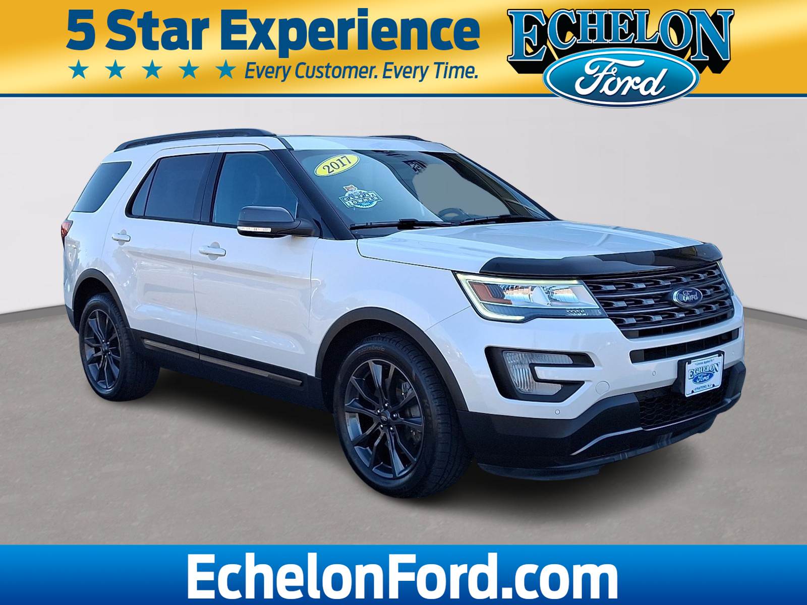 White Platinum Metallic Tri-Coat - UG 2017 Ford Explorer SUV / Crossover All-Wheel Drive Automatic
