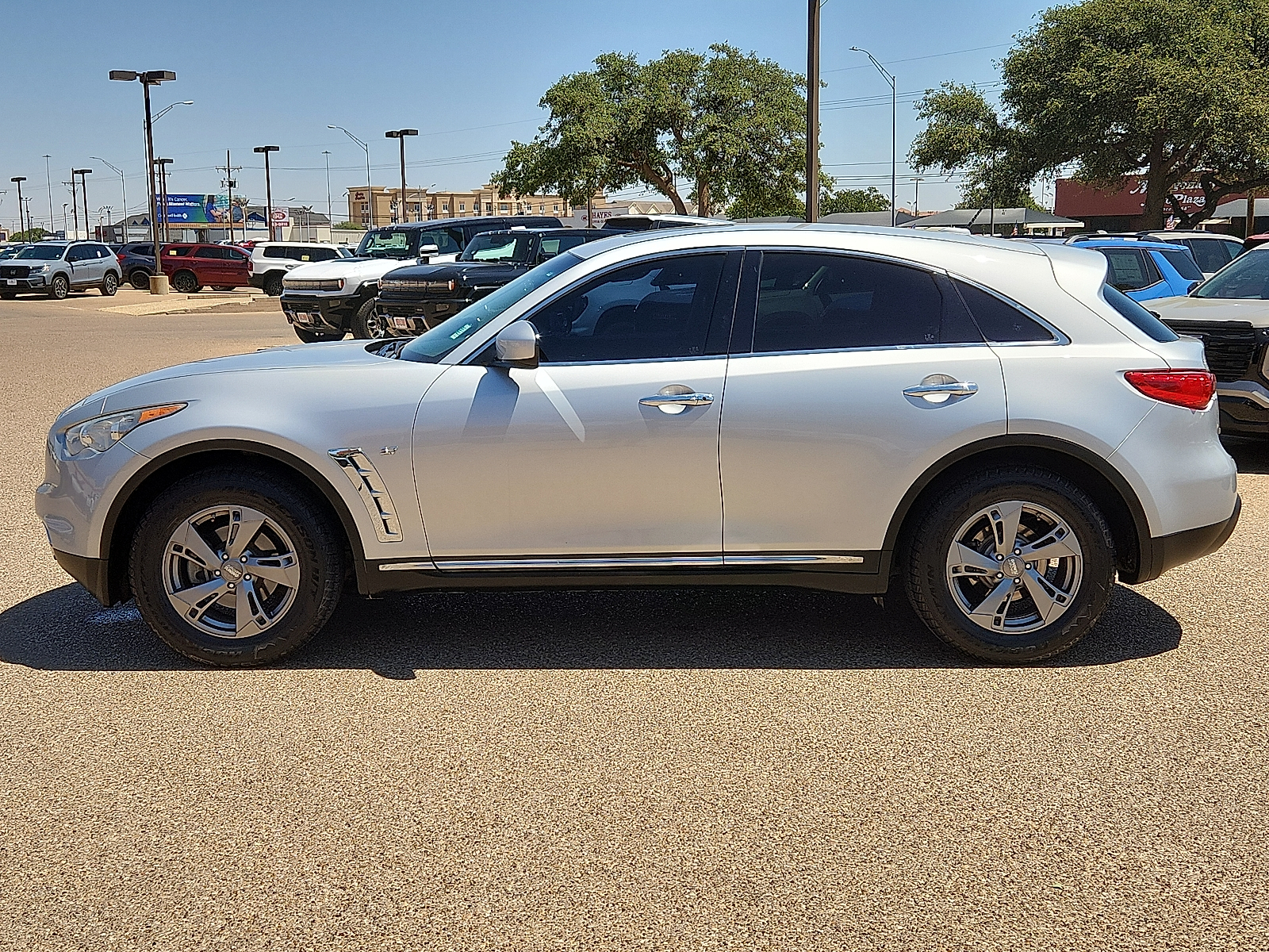 Gray (Liquid Platinum) 2017 INFINITI QX70 AWD SUV / Crossover All-Wheel Drive 7-Speed Automatic