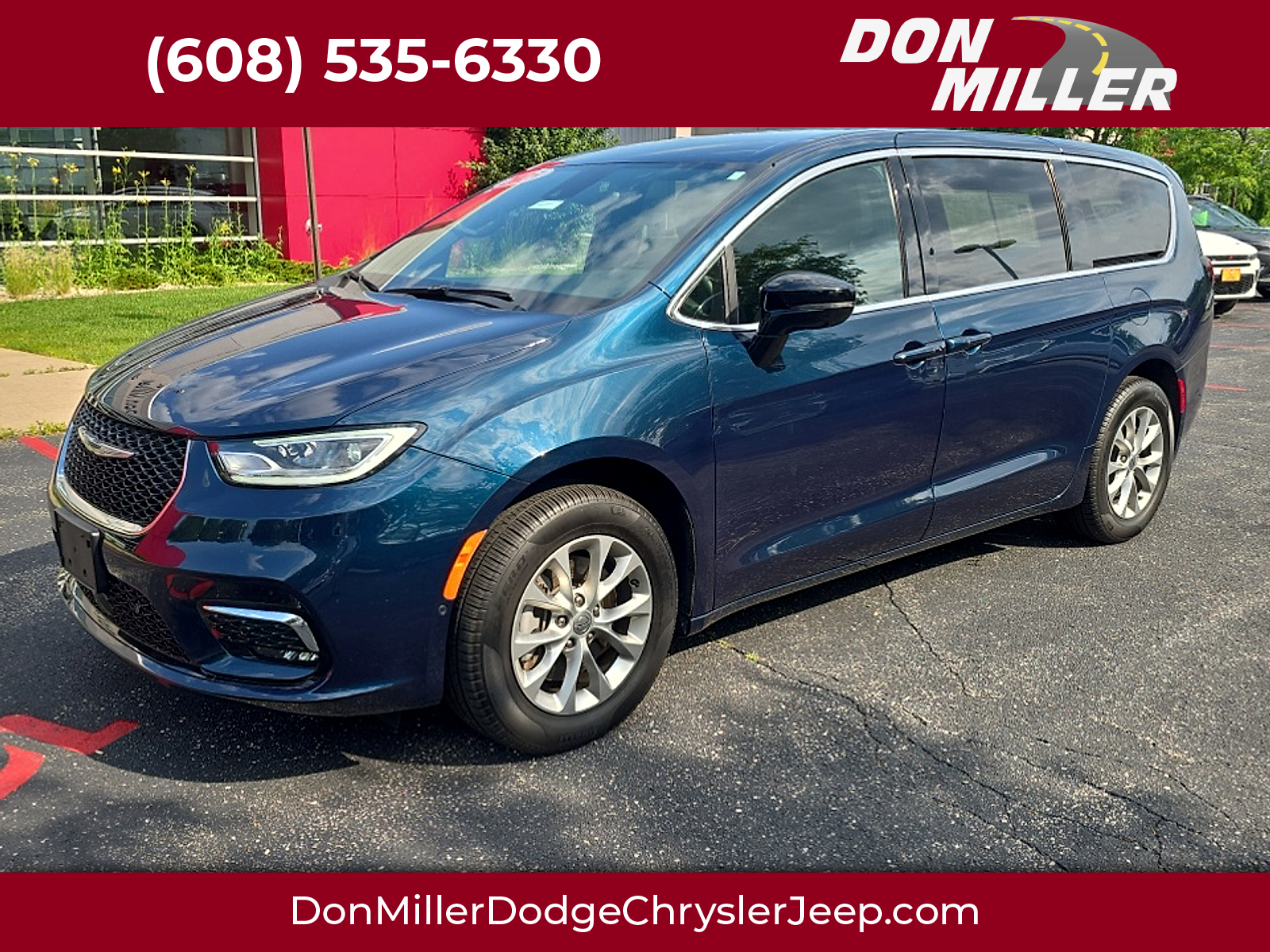 Fathom Blue Pearlcoat 2025 Chrysler Pacifica Minivan All-Wheel Drive Automatic