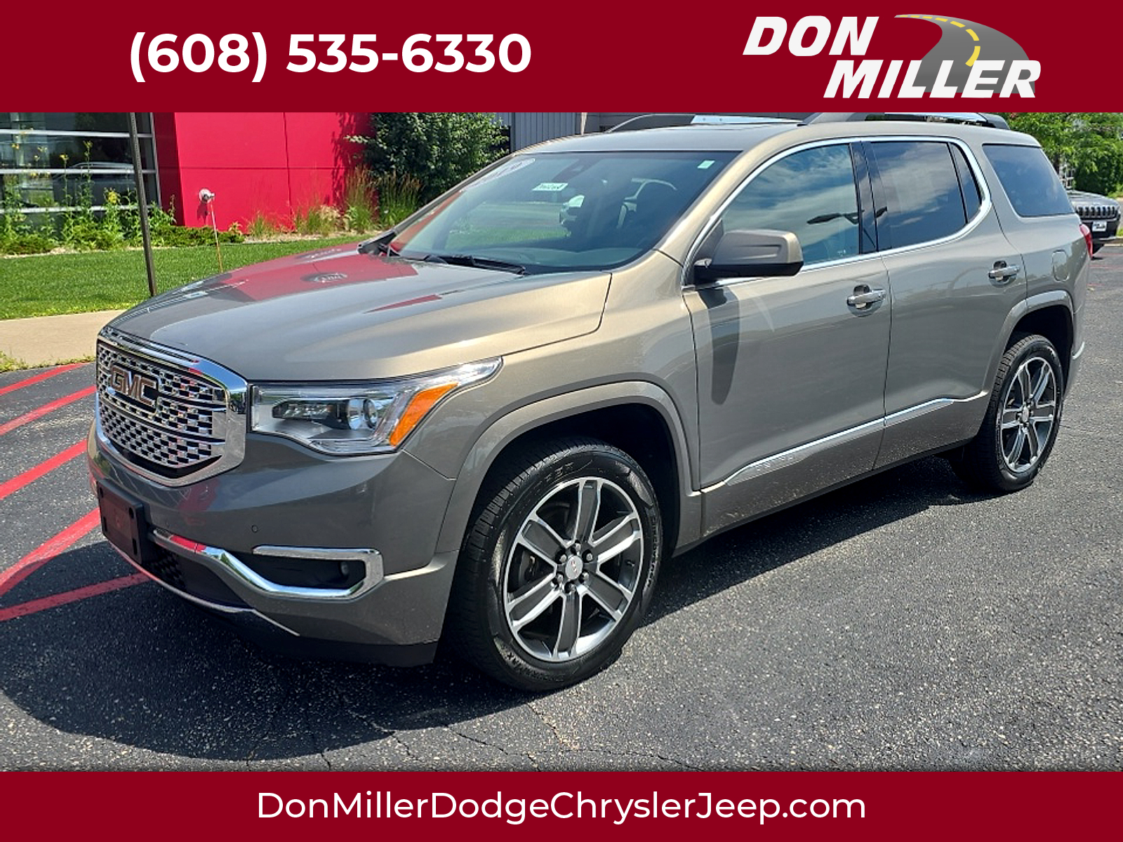 Silver 2019 GMC Acadia SUV / Crossover Four-Wheel Drive Automatic