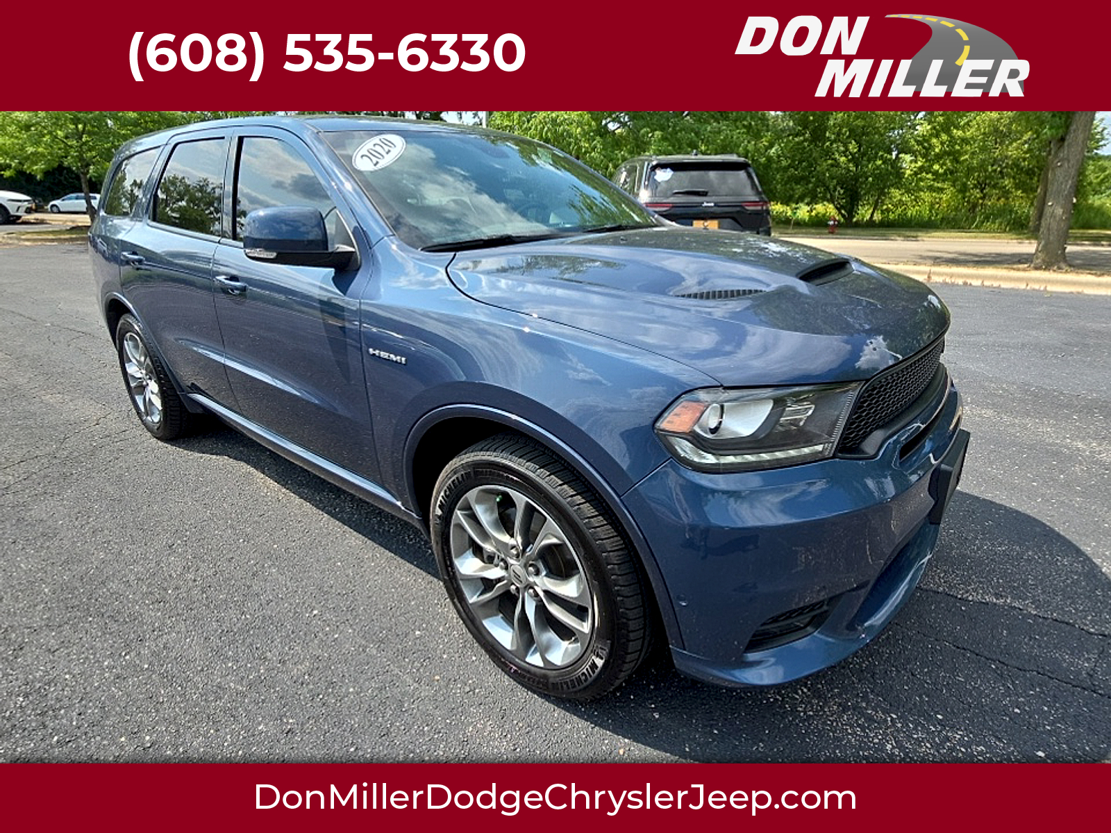 Reactor Blue Pearlcoat 2020 Dodge Durango SUV / Crossover All-Wheel Drive Automatic