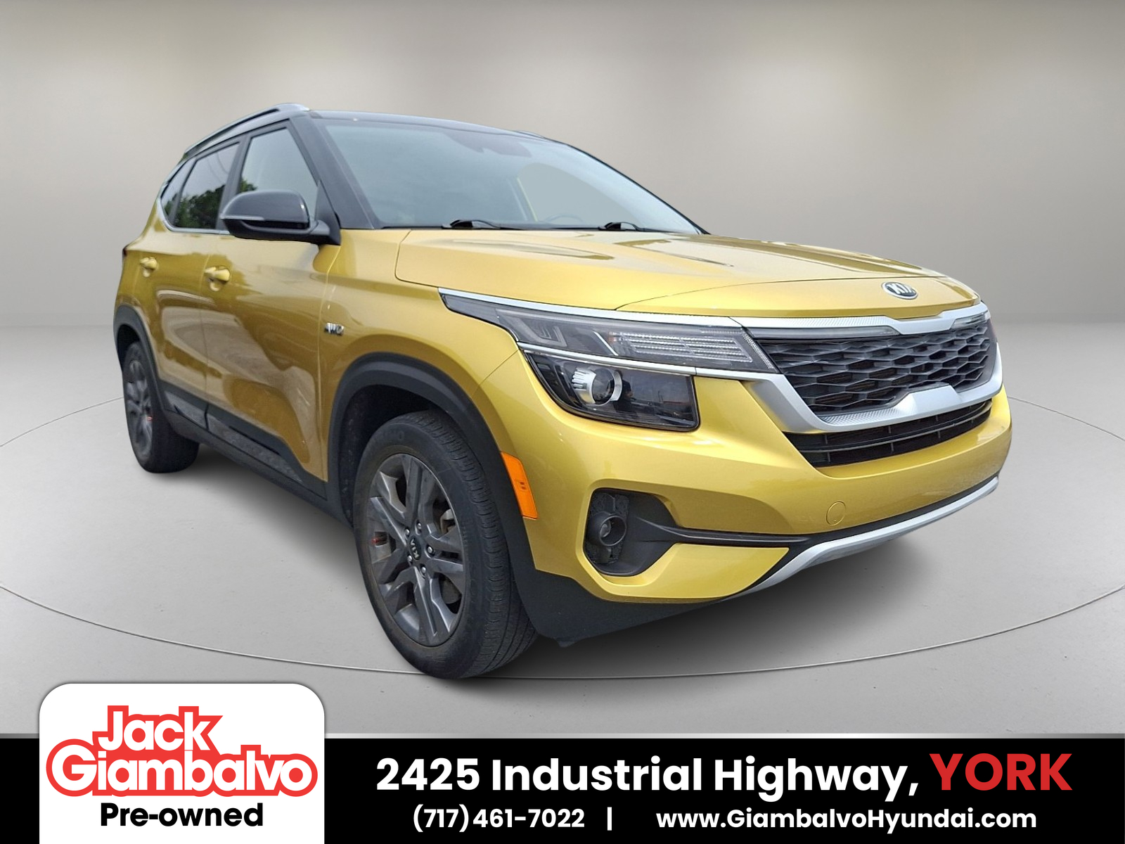Starbright Yellow/Black Roof - GA7 2021 Kia Seltos SUV / Crossover All-Wheel Drive Automatic