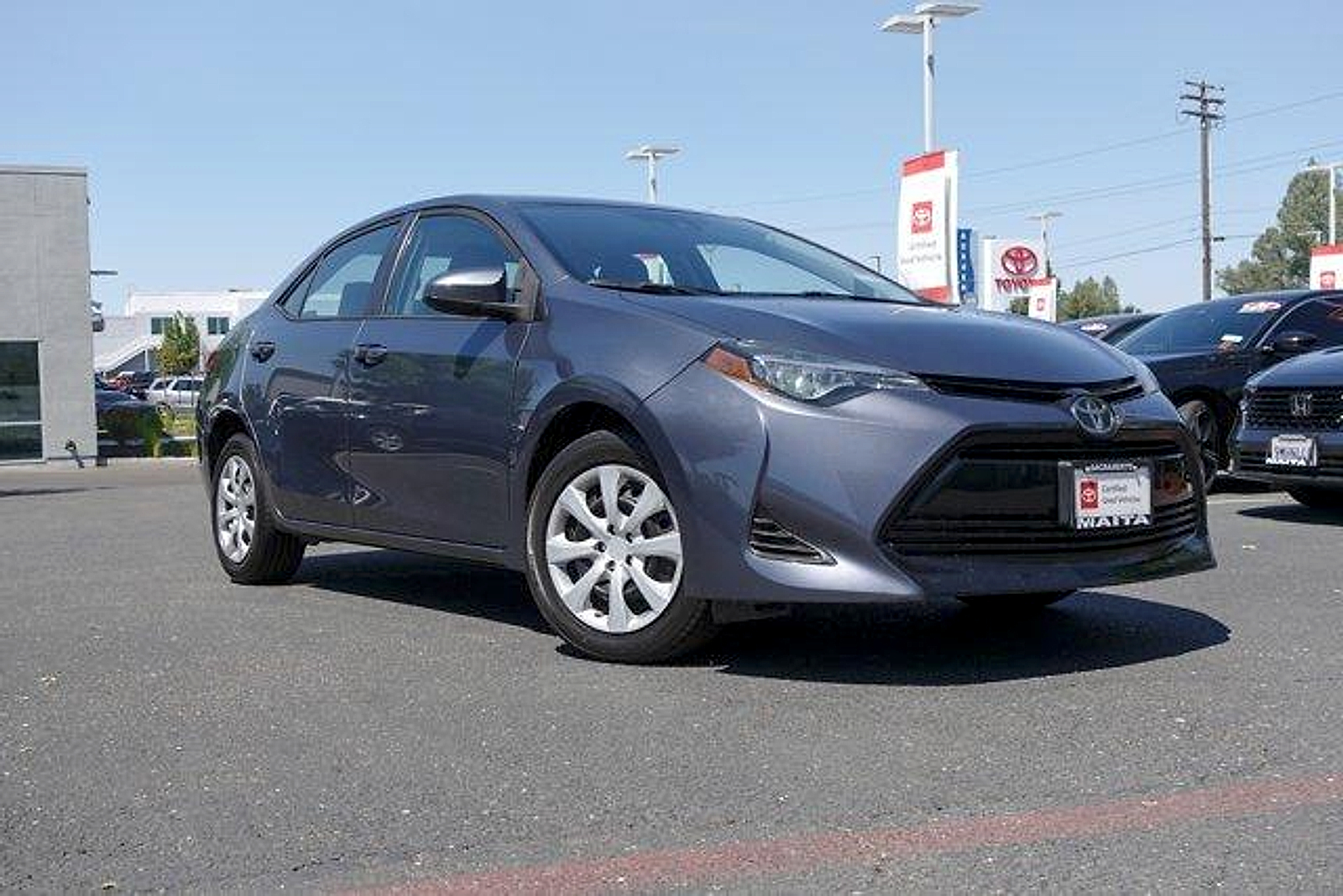 Slate Metallic 2019 Toyota Corolla Sedan Front-Wheel Drive Automatic