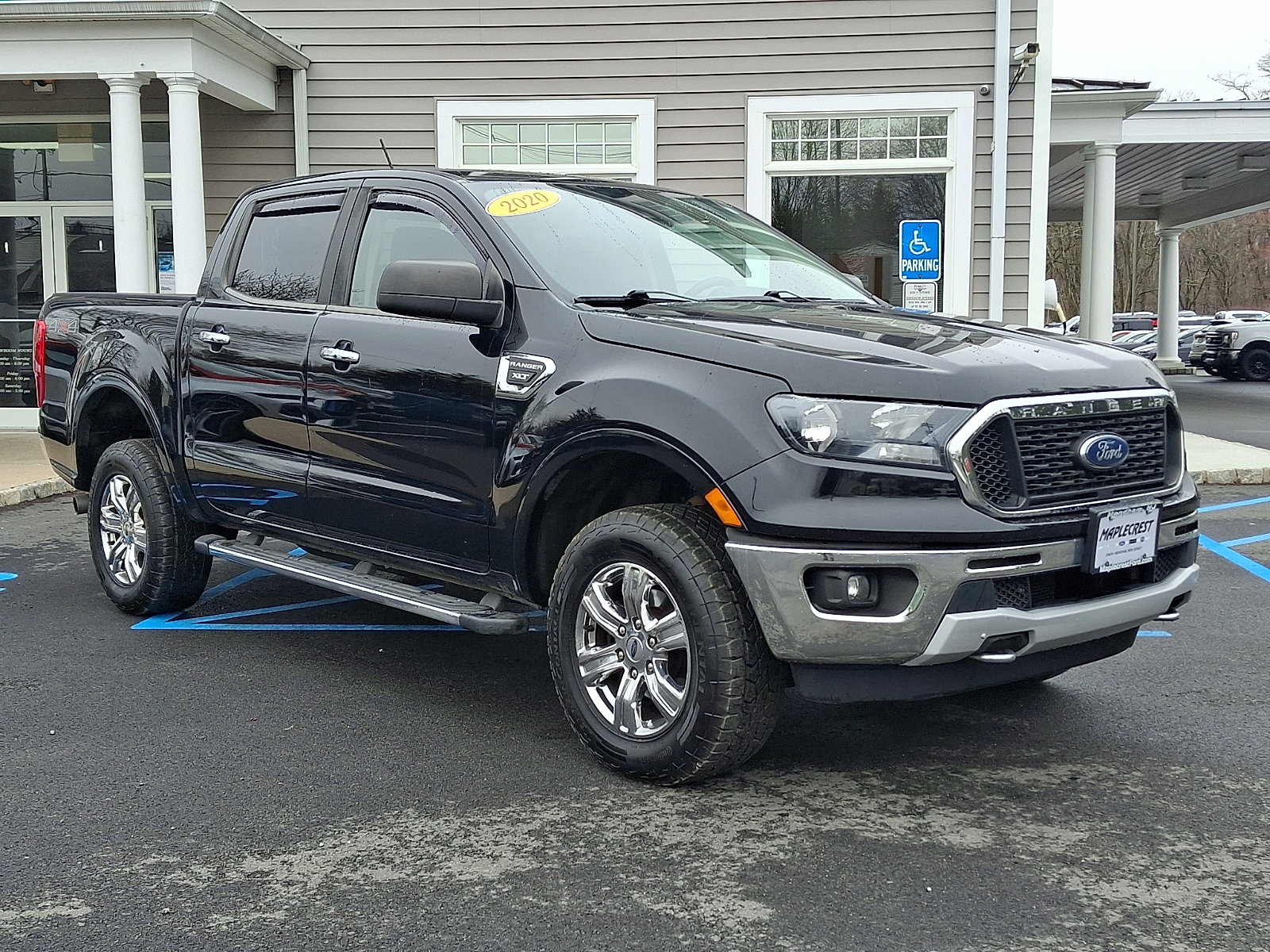 Shadow Black 2020 Ford Ranger XLT SuperCrew 4WD Pickup Truck Four-Wheel Drive Automatic