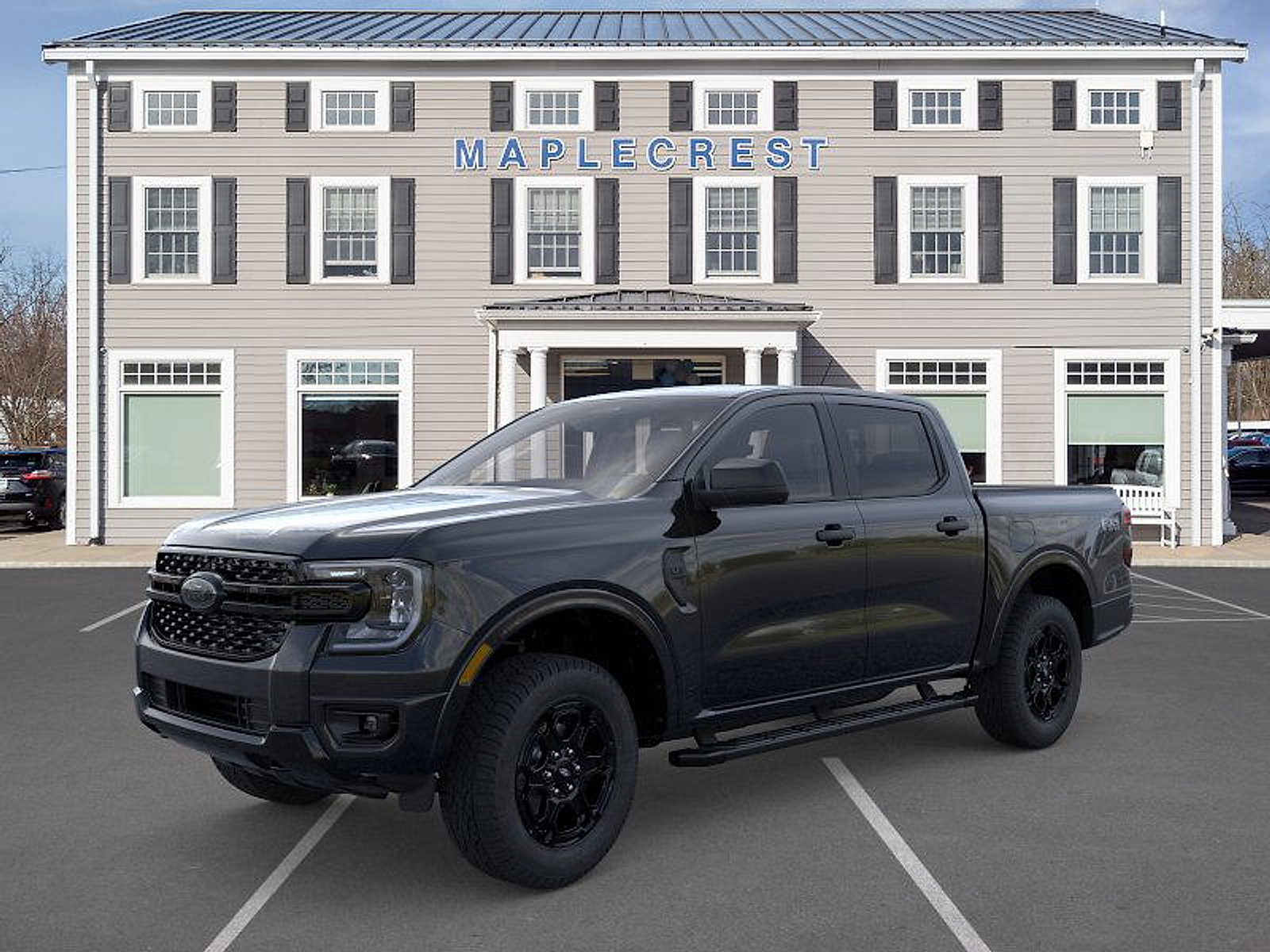 Shadow Black 2026 Ford Ranger XLT SuperCrew 4WD Pickup Truck Four-Wheel Drive Automatic