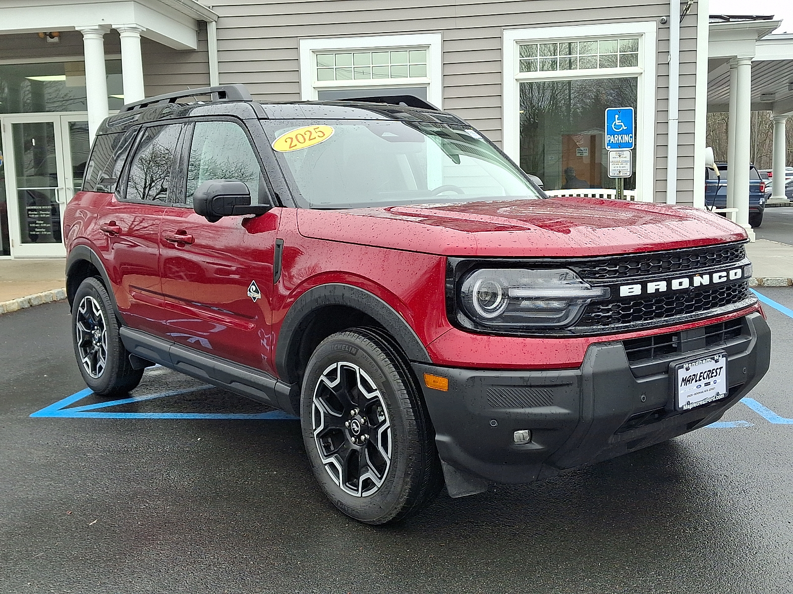 Ruby Red Metallic 2025 Ford Bronco Sport Outer Banks AWD SUV / Crossover All-Wheel Drive Automatic