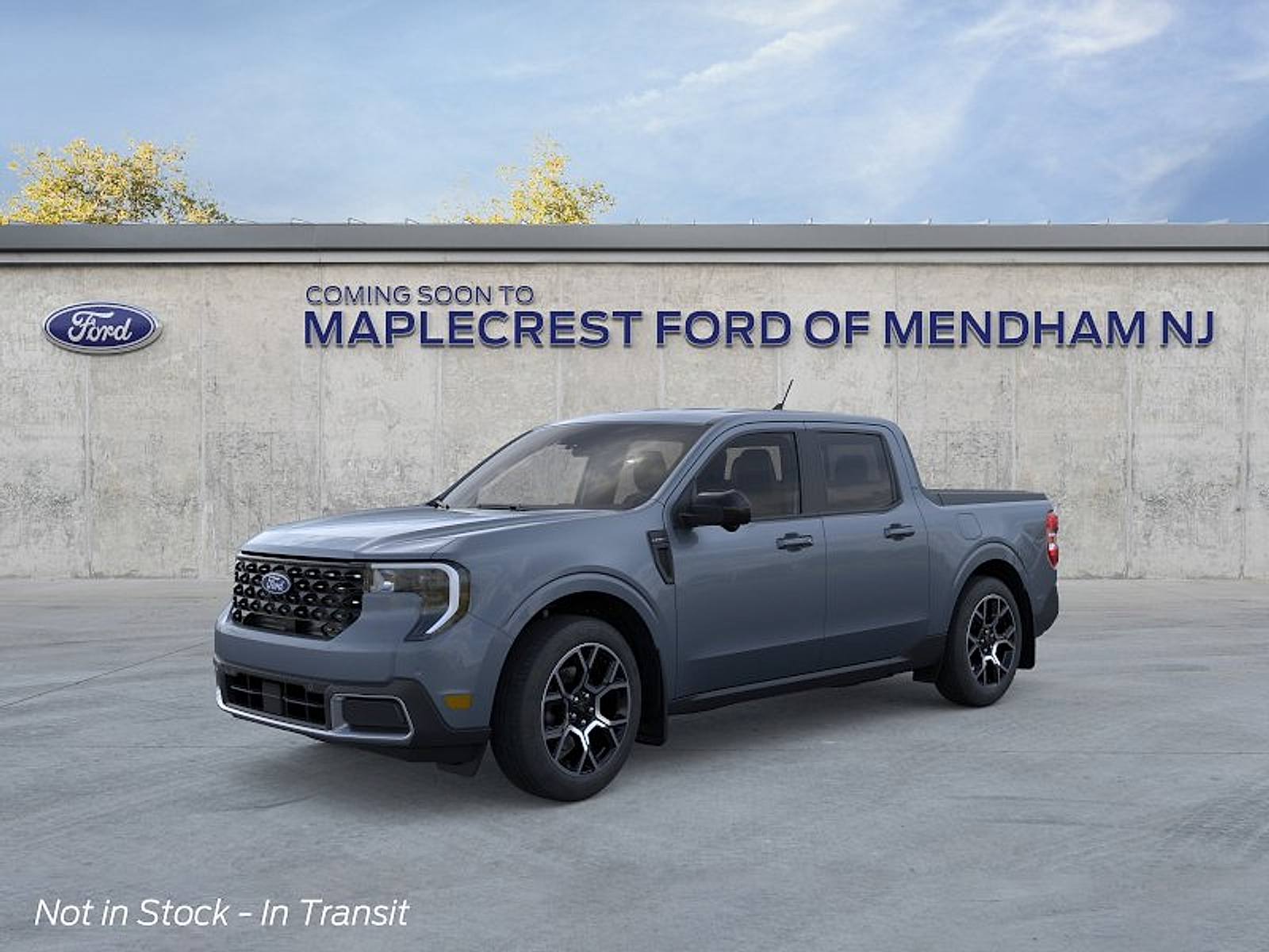 Blue (Azure Gray Metallic) 2026 Ford Maverick Lariat SuperCrew AWD Pickup Truck All-Wheel Drive Automatic