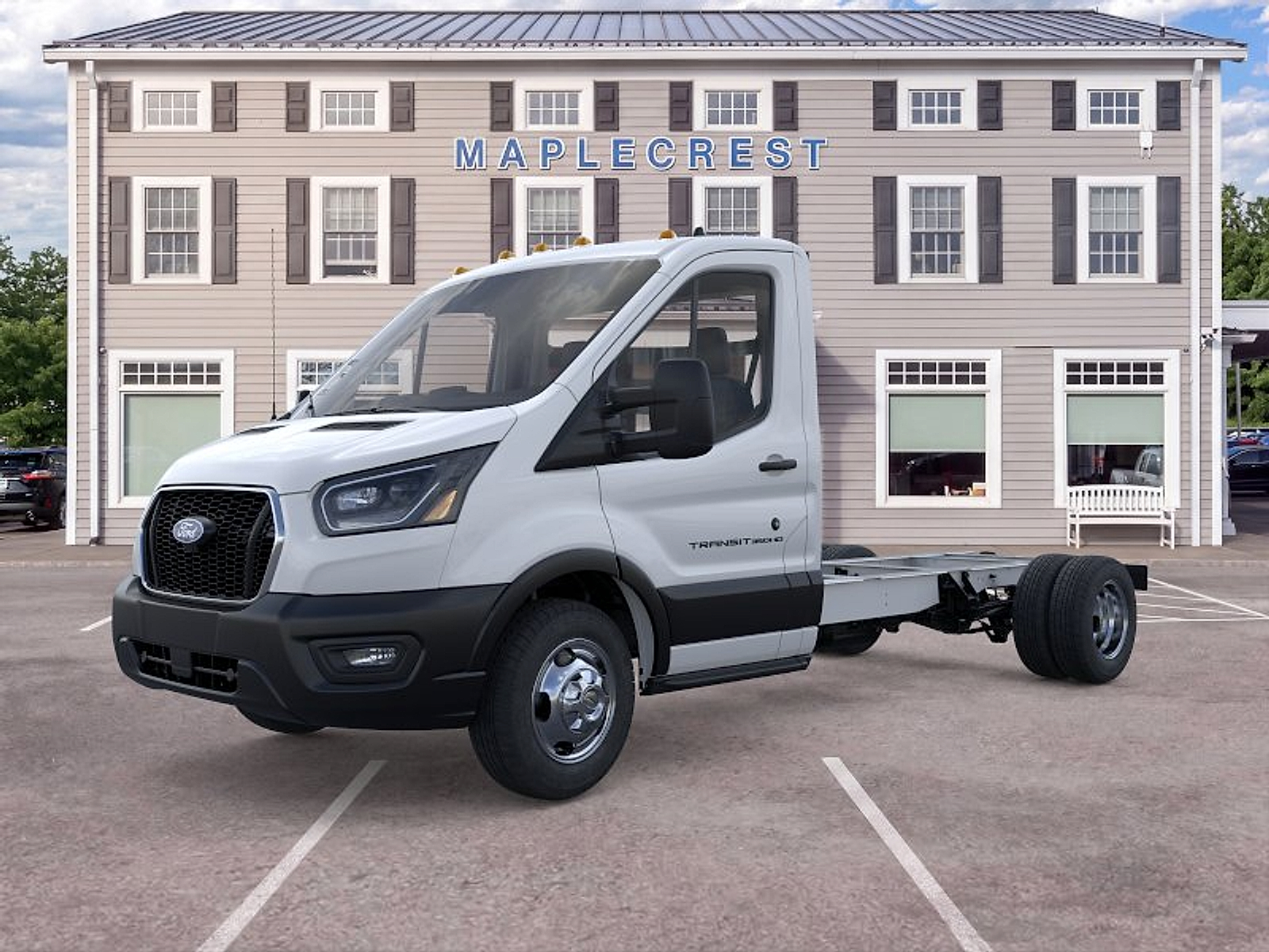 Oxford White 2026 Ford Transit Chassis Van Rear-Wheel Drive