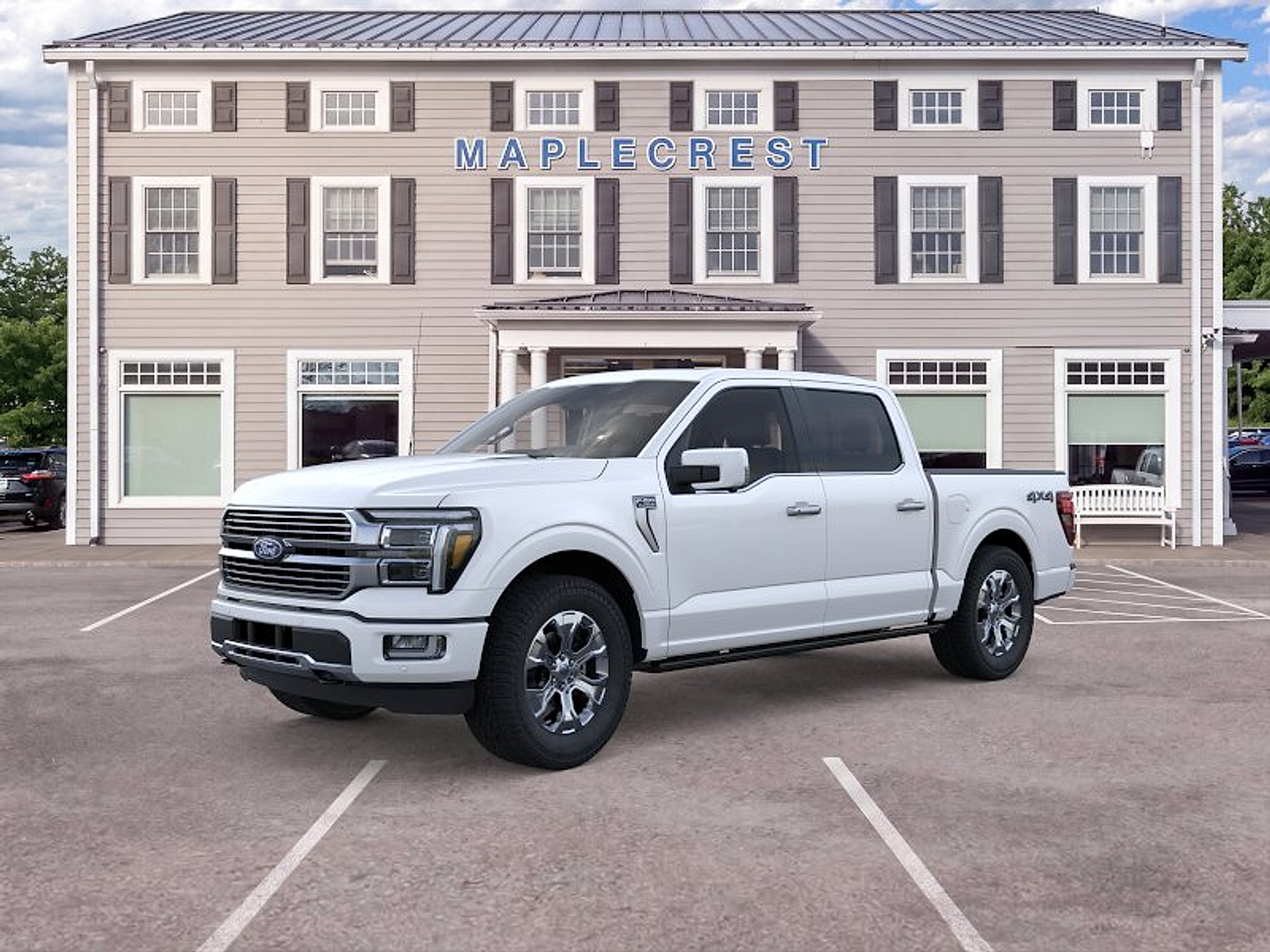 White Metallic 2026 Ford F-150 Pickup Truck Four-Wheel Drive Automatic
