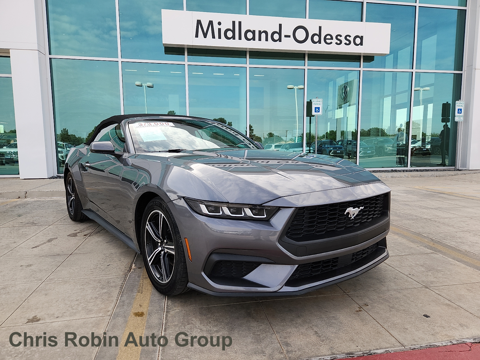 Gray 2024 Ford Mustang EcoBoost Premium Convertible RWD Convertible Rear-Wheel Drive Automatic