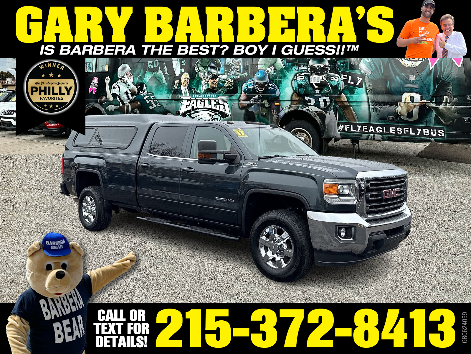 Dark Slate Metallic - GPA 2017 GMC Sierra 3500HD SLE Crew Cab 4WD Pickup Truck Four-Wheel Drive Automatic