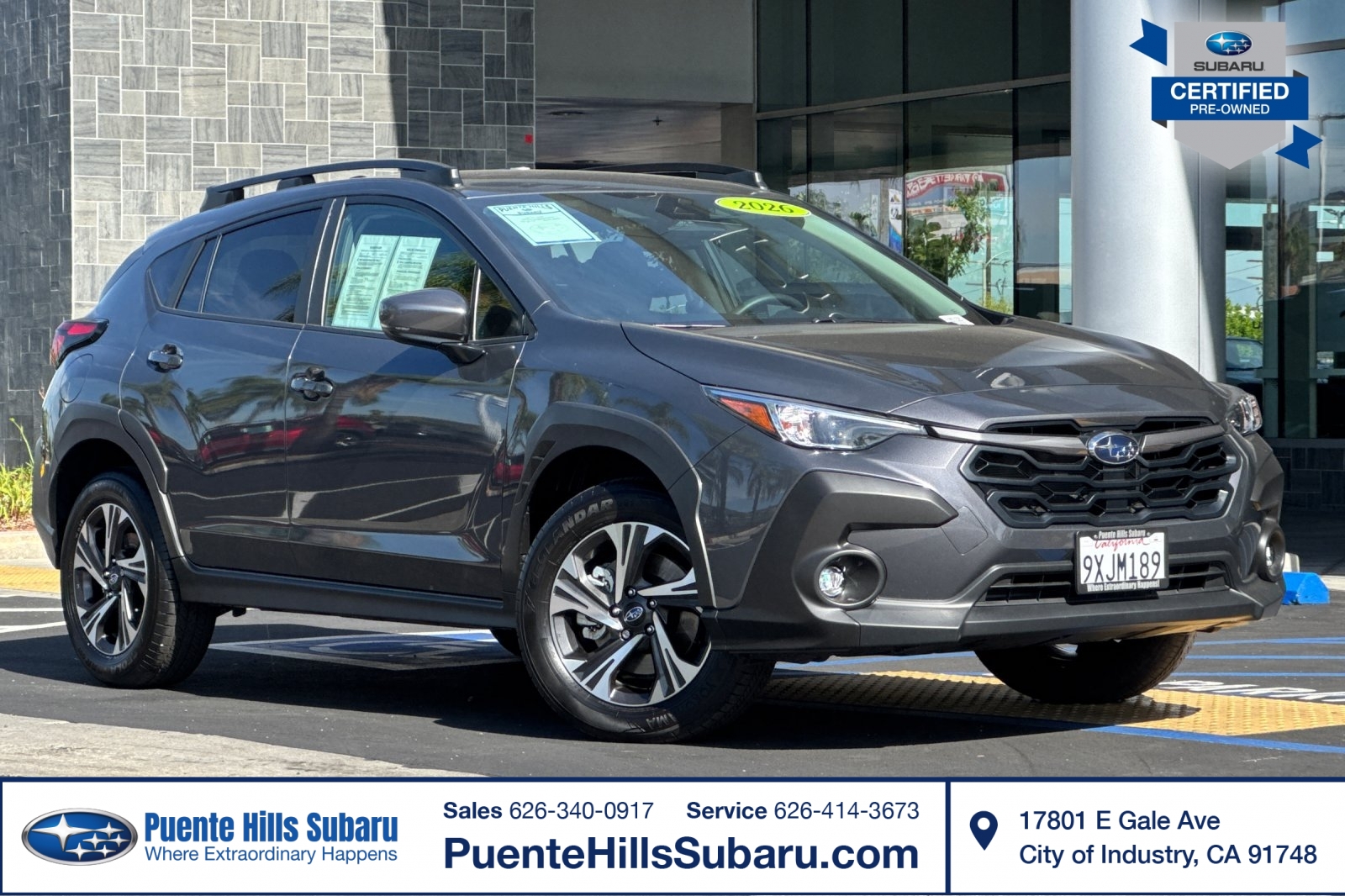 Magnetite Gray 2026 Subaru Crosstrek SUV / Crossover All-Wheel Drive Continuously Variable Transmission