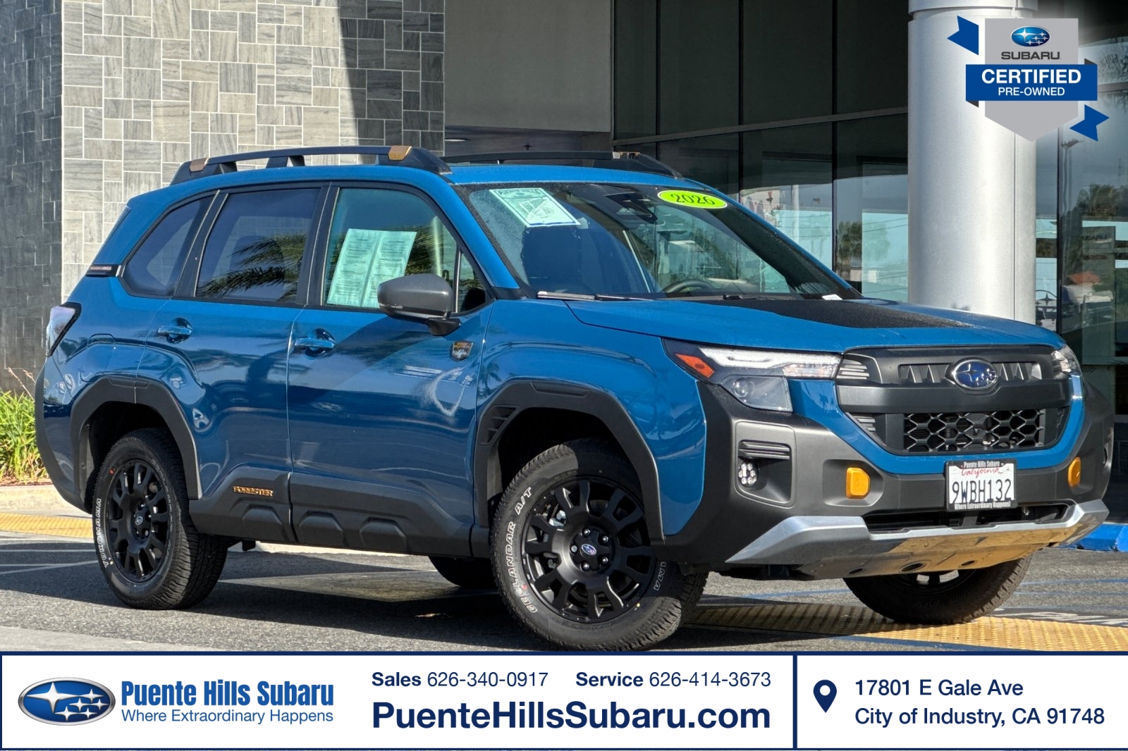 Geyser Blue 2026 Subaru Forester SUV / Crossover All-Wheel Drive Continuously Variable Transmission