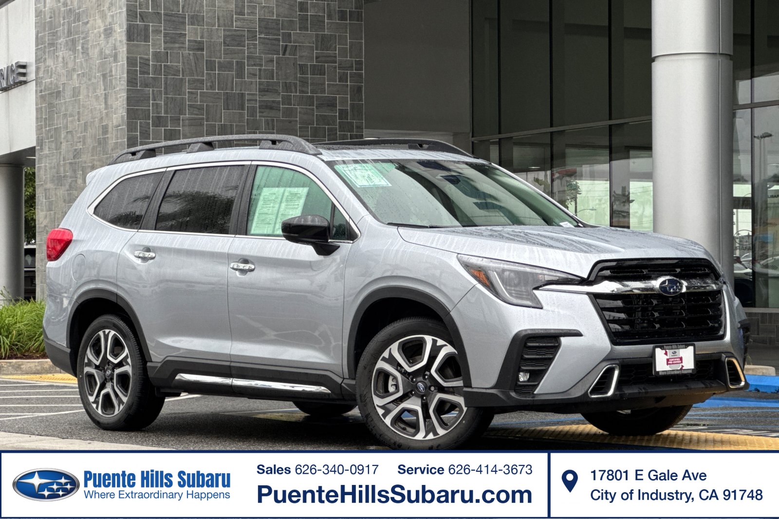 Ice Silver Metallic 2025 Subaru Ascent SUV / Crossover All-Wheel Drive Continuously Variable Transmission