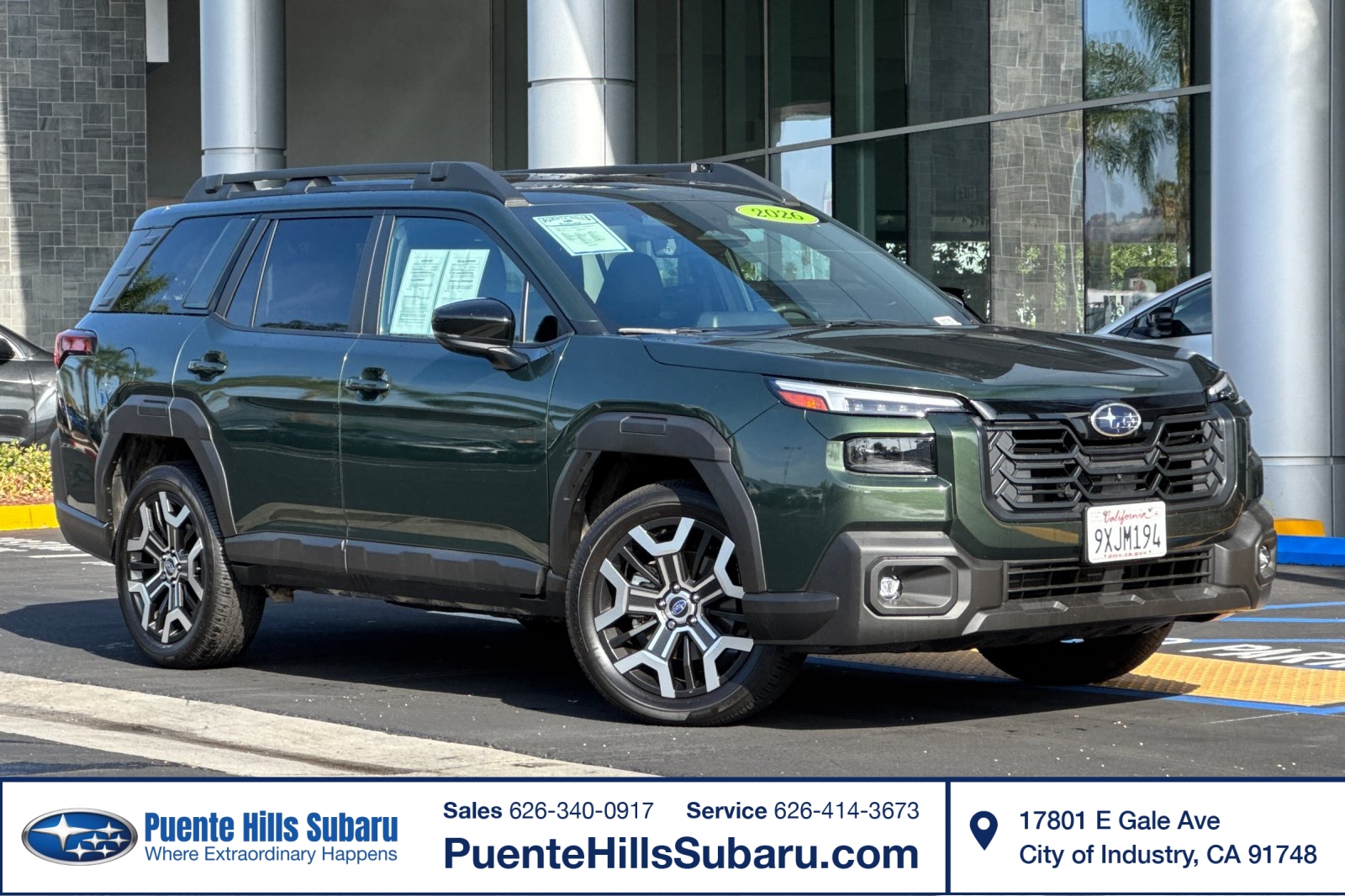 Emerald Green 2026 Subaru Outback SUV / Crossover All-Wheel Drive Automatic
