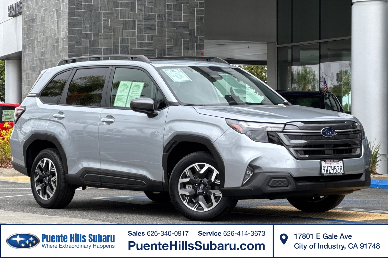 Ice Silver Metallic 2025 Subaru Forester SUV / Crossover All-Wheel Drive Continuously Variable Transmission