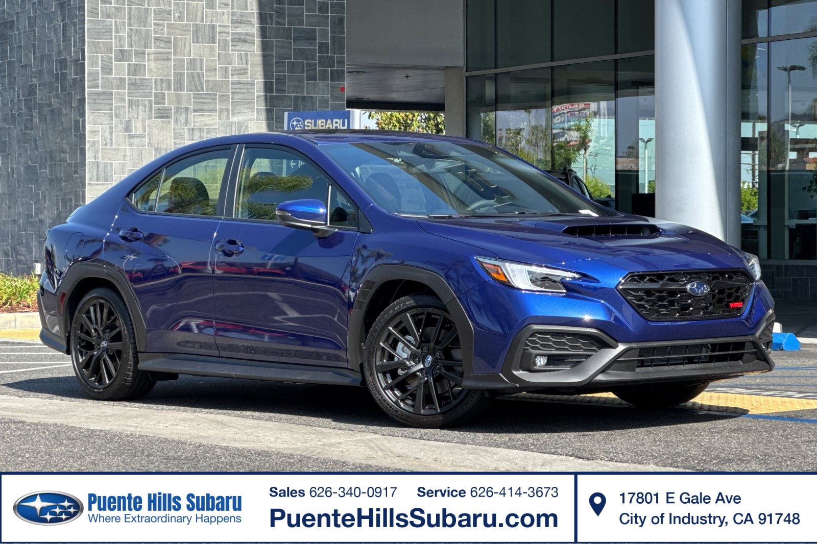Sapphire Blue Pearl 2026 Subaru WRX Sedan All-Wheel Drive Automatic