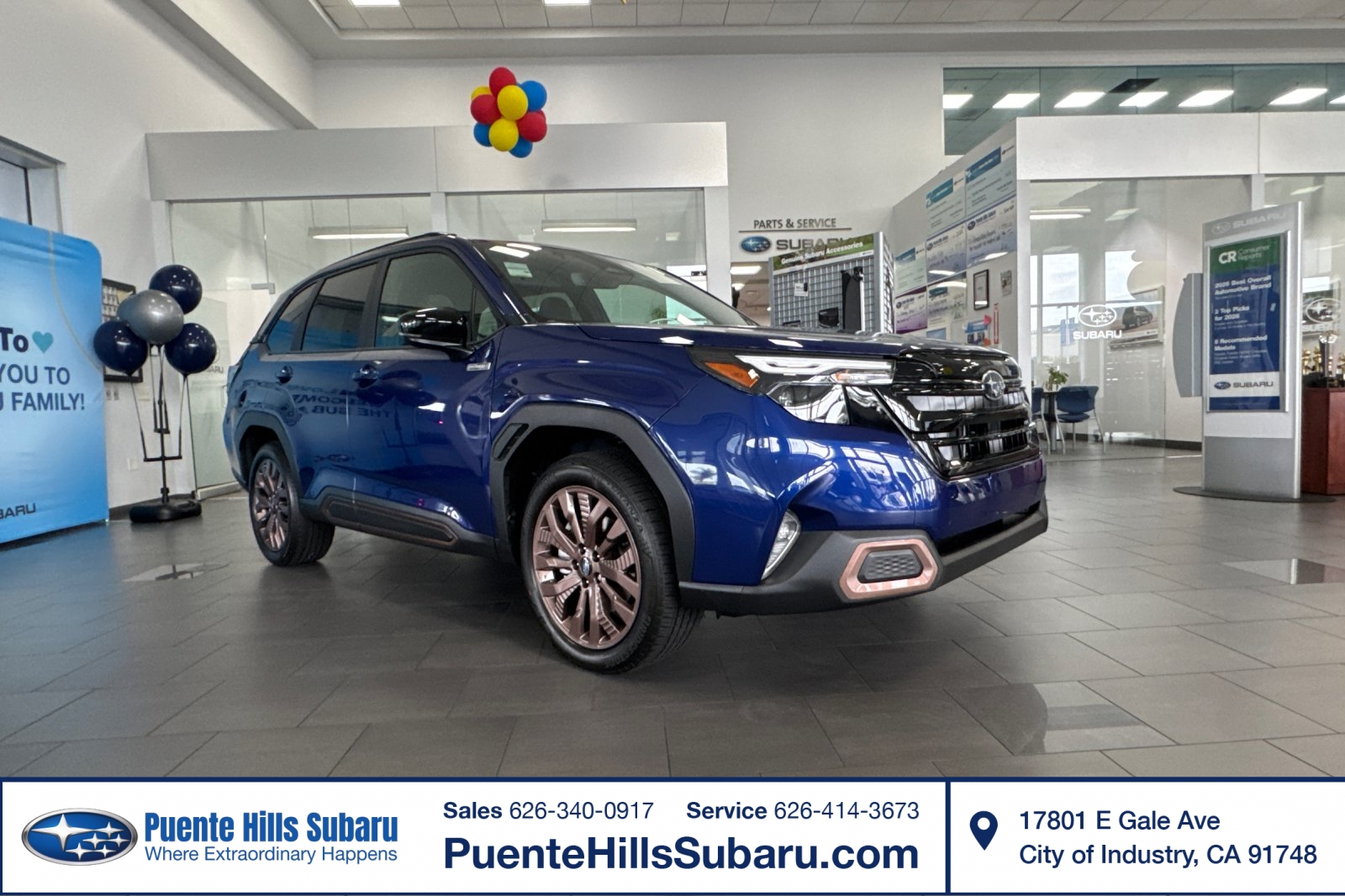 Sapphire Blue Pearl 2026 Subaru Forester Hybrid SUV / Crossover All-Wheel Drive Automatic