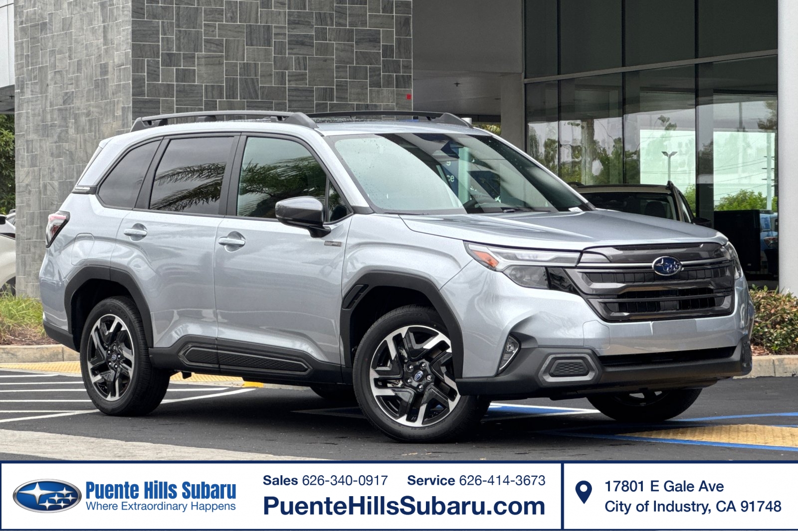 Ice Silver Metallic 2026 Subaru Forester Hybrid SUV / Crossover All-Wheel Drive Automatic