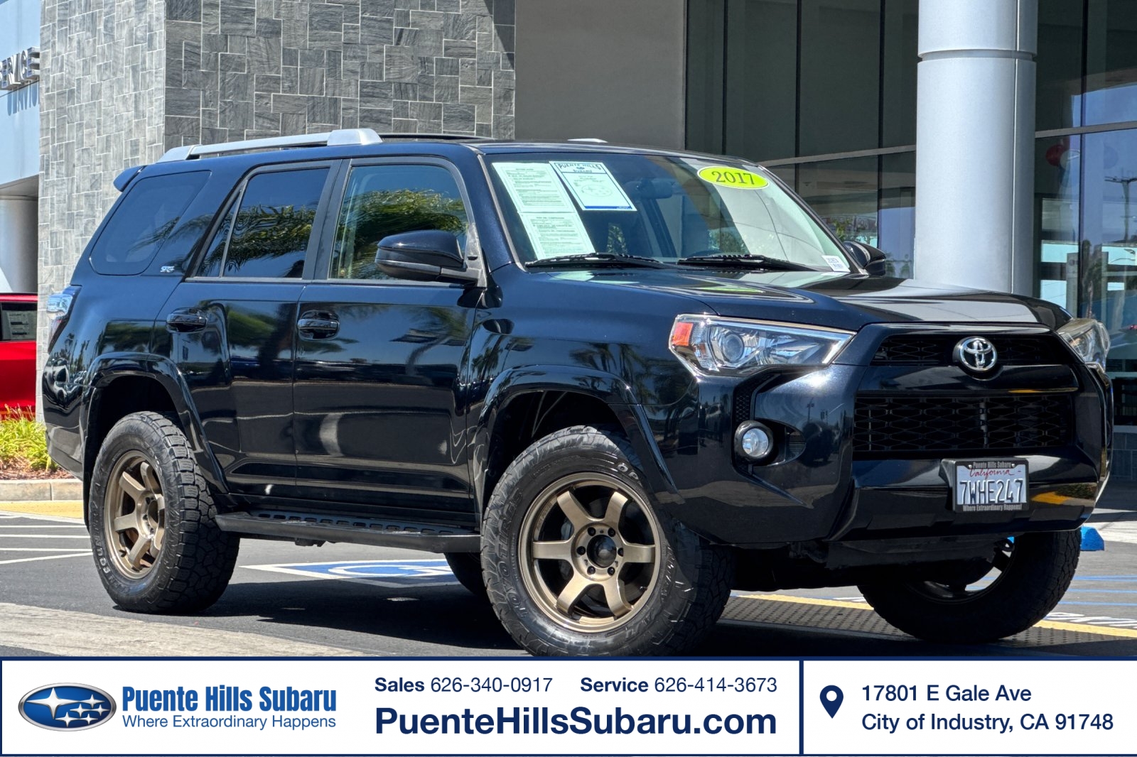 Black 2017 Toyota 4Runner SUV / Crossover 5-Speed Automatic