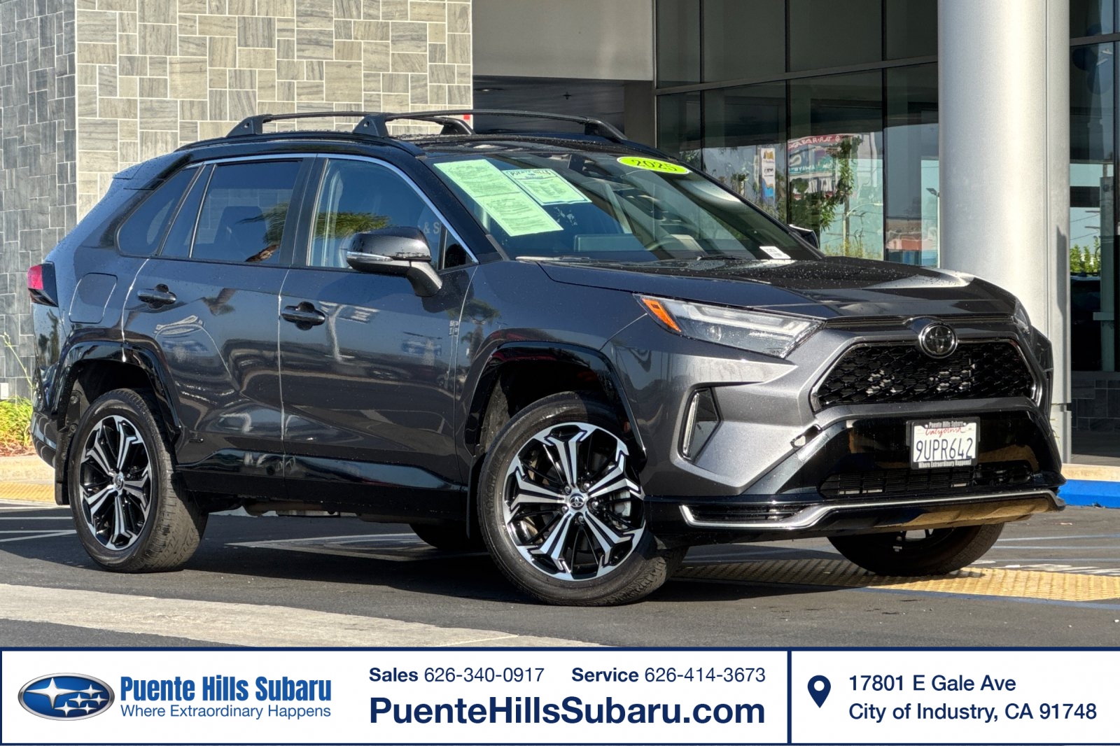 Magnetic Gray Metallic/Midnight Black Metallic 2025 Toyota RAV4 Plug-in Hybrid SUV / Crossover All-Wheel Drive Automatic