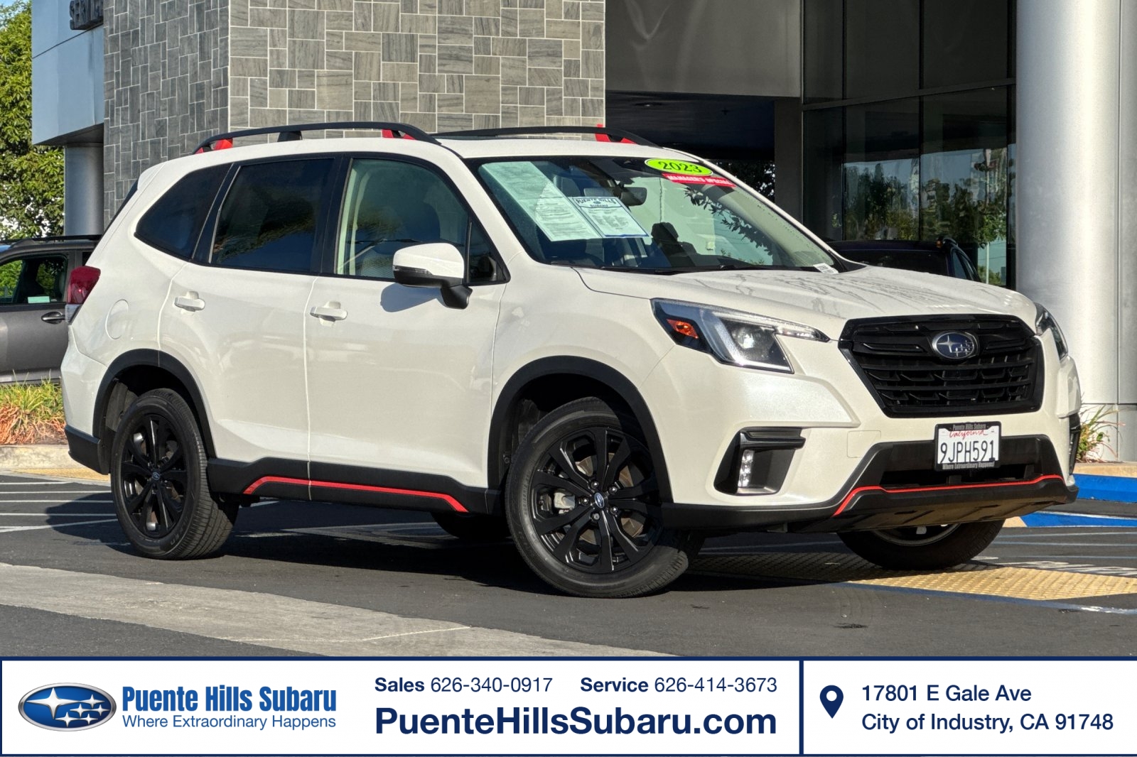 Crystal White Pearl 2023 Subaru Forester SUV / Crossover All-Wheel Drive Automatic