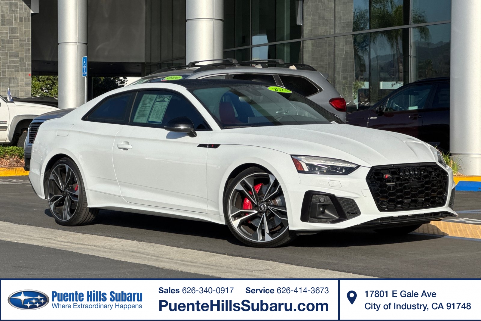 Glacier White Metallic 2023 Audi S5 Coupe All-Wheel Drive Automatic
