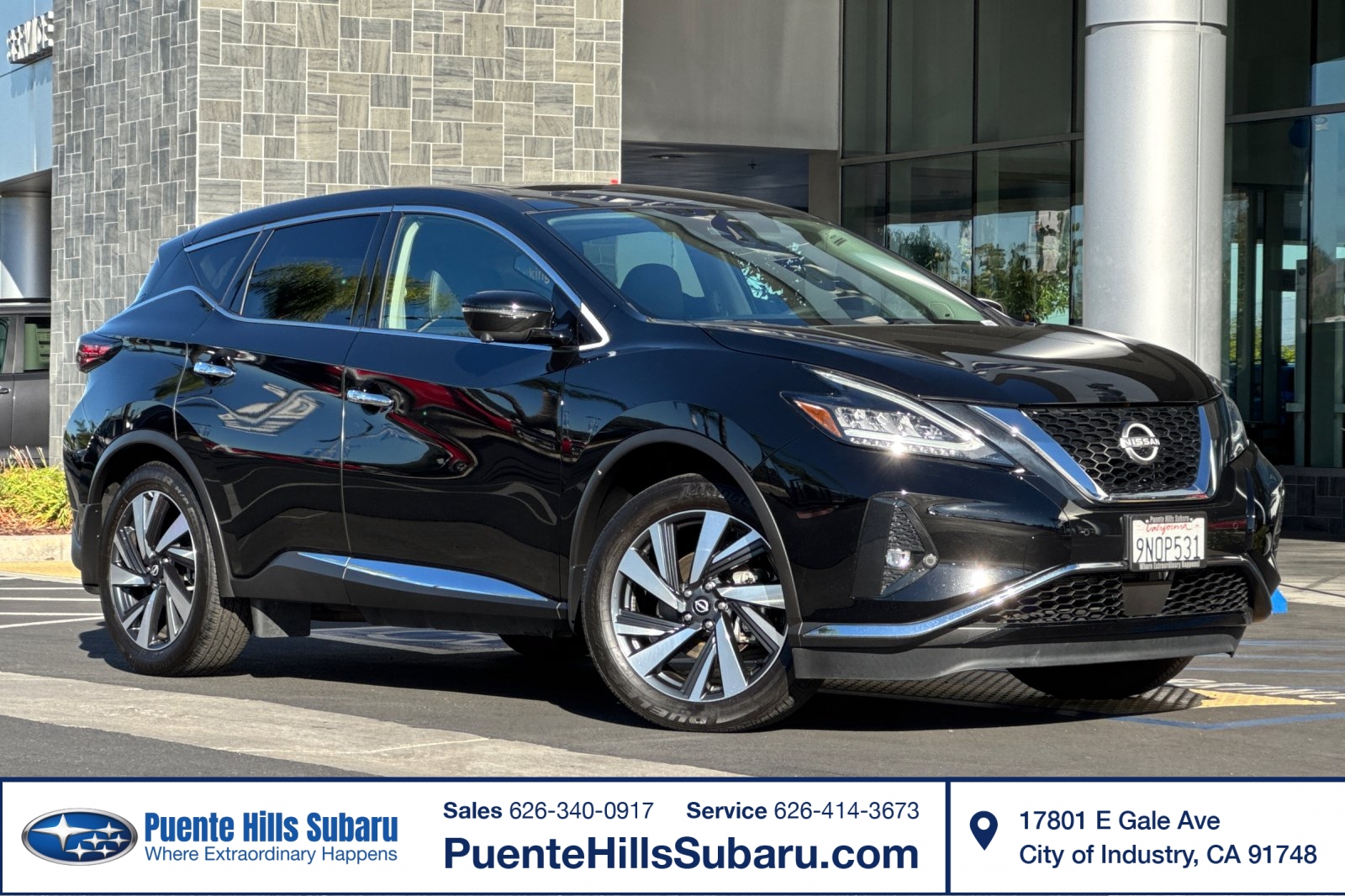 Super Black 2024 Nissan Murano SUV / Crossover All-Wheel Drive Automatic