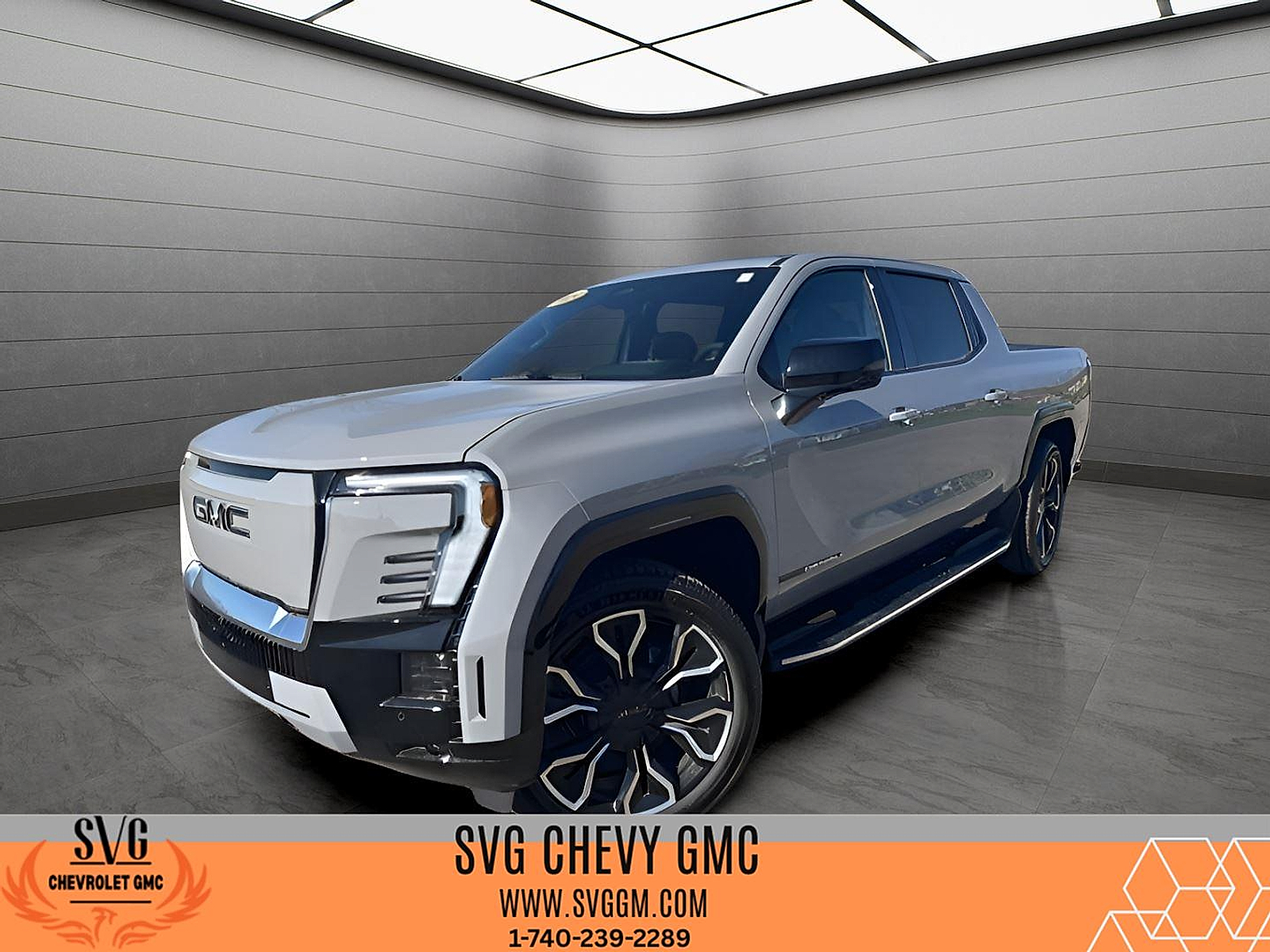 Thunderstorm Gray - GNO 2024 GMC Sierra EV Denali Edition 1 Crew Cab e4WD Pickup Truck All-Wheel Drive Automatic