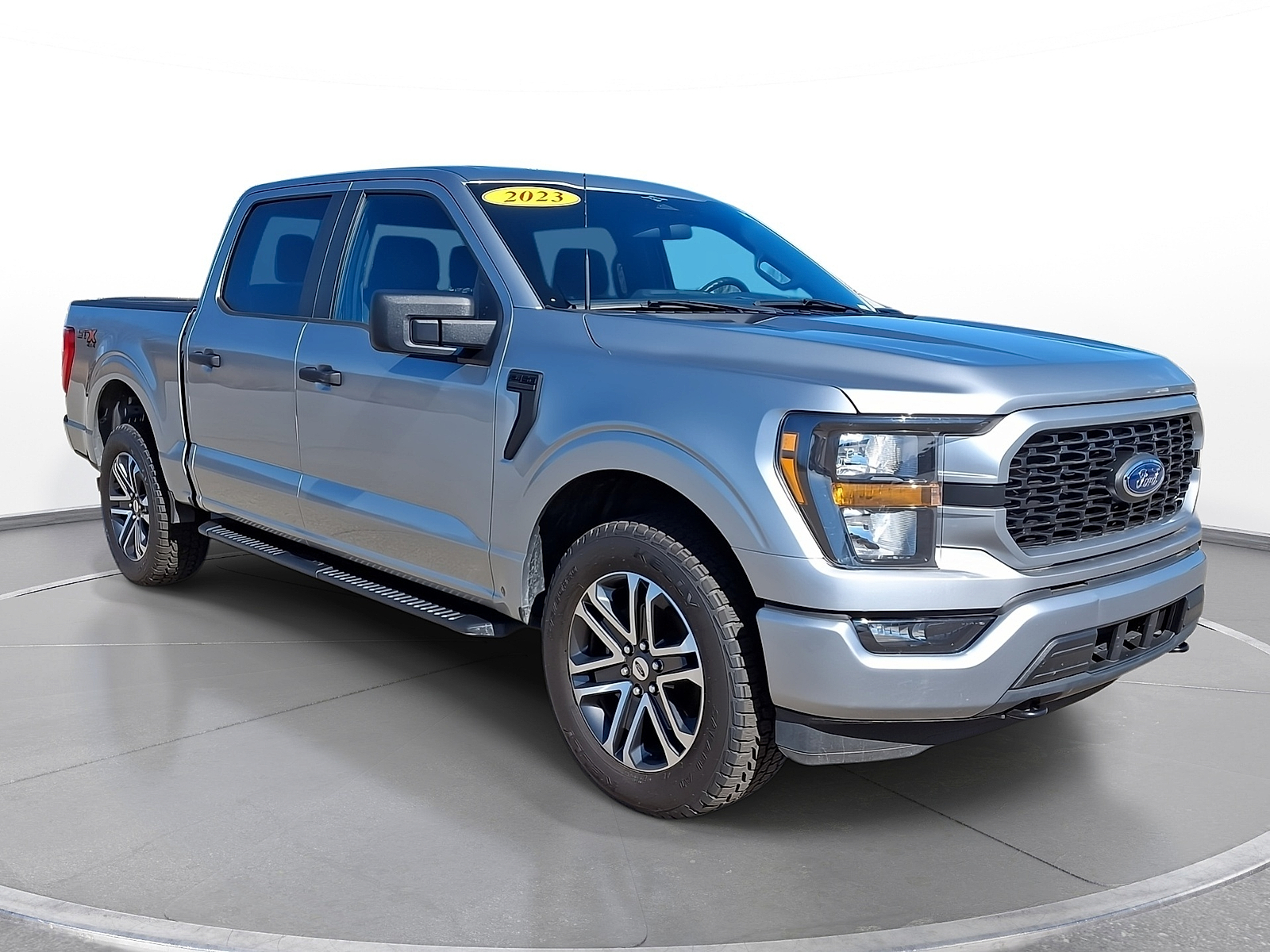 Iconic Silver Metallic - JS 2023 Ford F-150 XL SuperCrew 4WD Pickup Truck Four-Wheel Drive Automatic