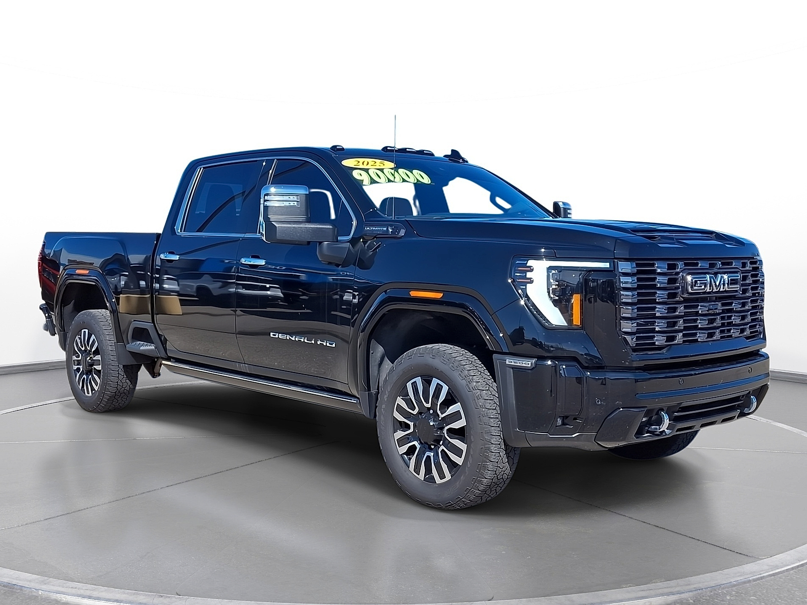 Onyx Black 2025 GMC Sierra 3500HD Denali Ultimate Crew Cab 4WD Pickup Truck Four-Wheel Drive Automatic