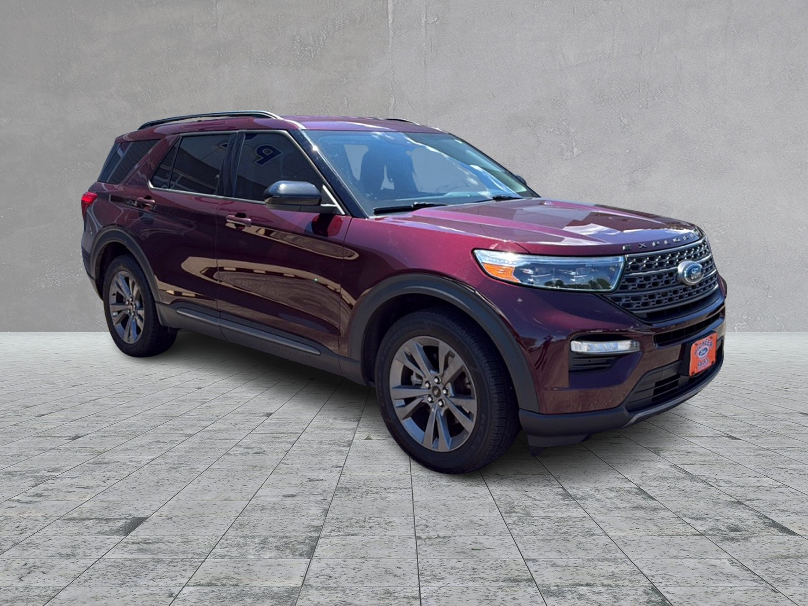 Red (Burgundy Velvet Tinted Clearcoat) 2022 Ford Explorer XLT AWD SUV / Crossover All-Wheel Drive Automatic