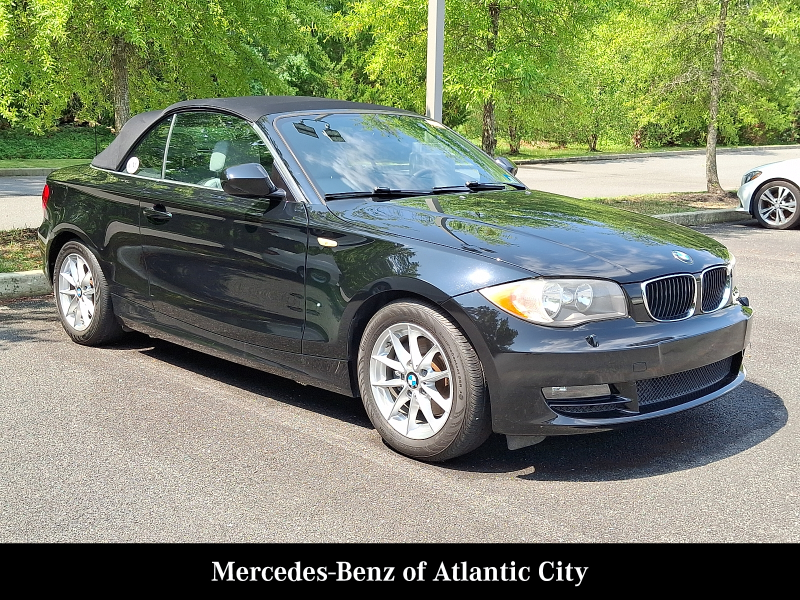 Jet Black 2011 BMW 1 Series Convertible Rear-Wheel Drive Manual
