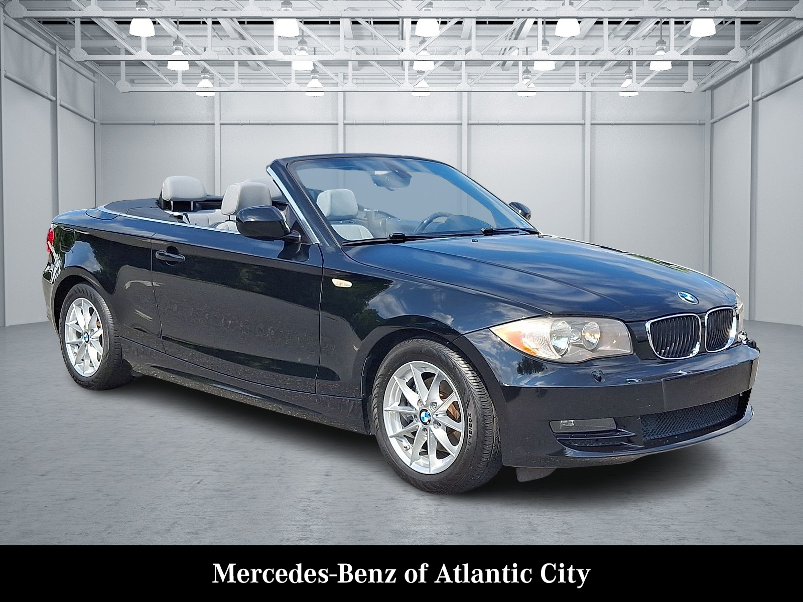 Jet Black 2011 BMW 1 Series Convertible Rear-Wheel Drive Manual