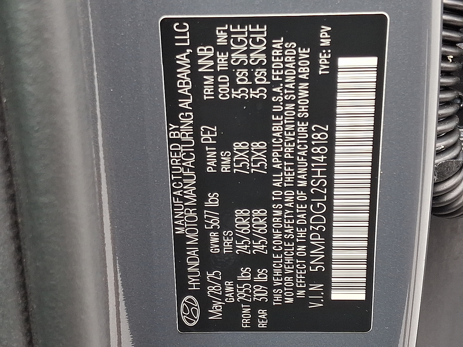 new 2025 Hyundai Santa Fe car, priced at $43,579