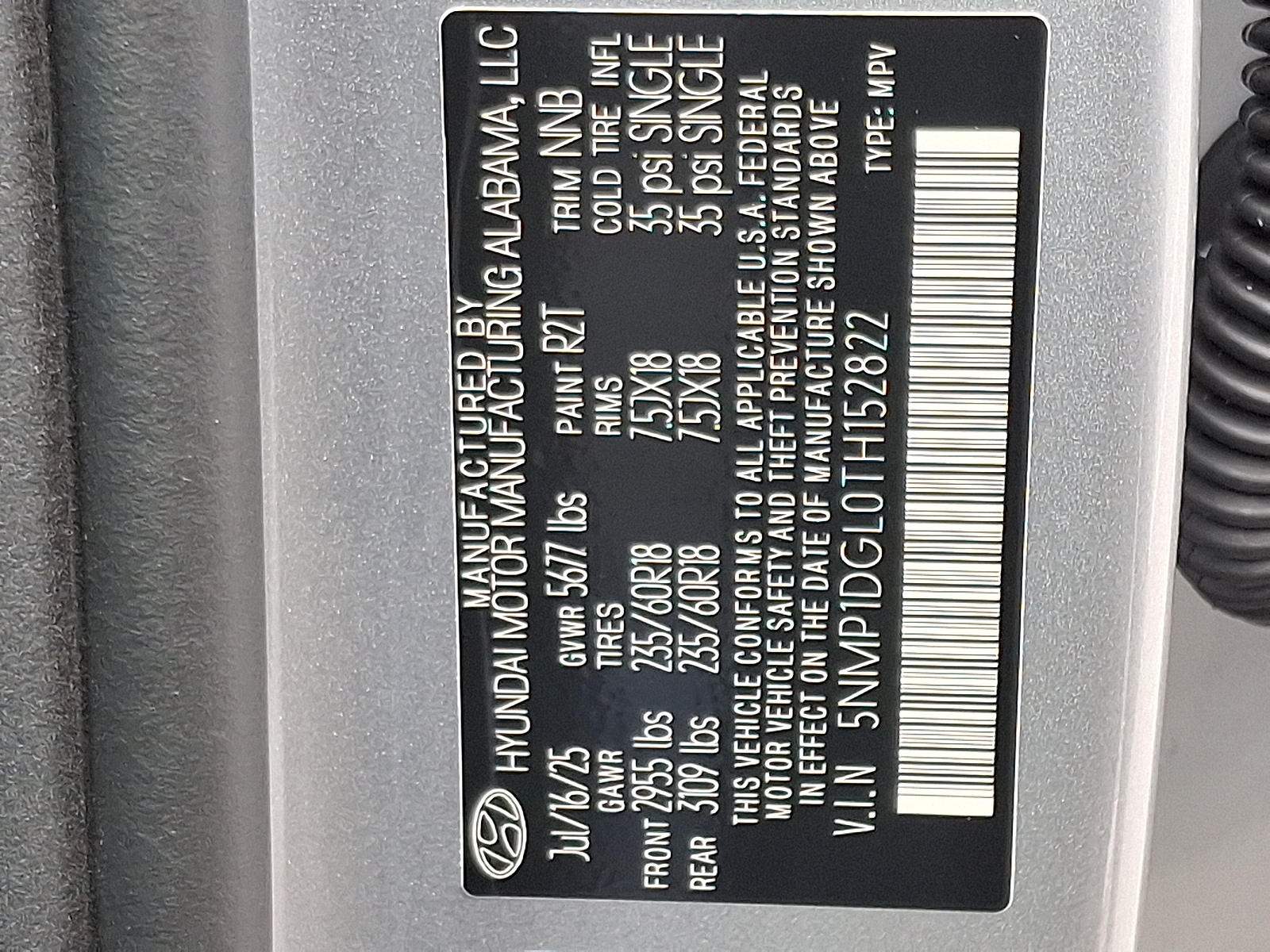 new 2026 Hyundai Santa Fe car, priced at $38,980