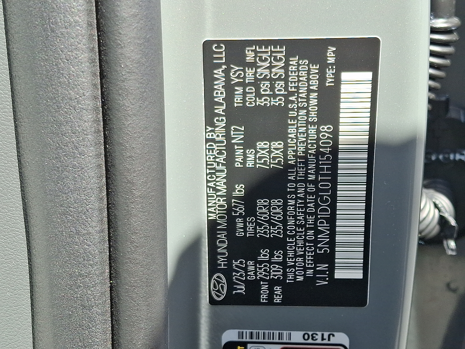 new 2026 Hyundai Santa Fe car, priced at $38,980