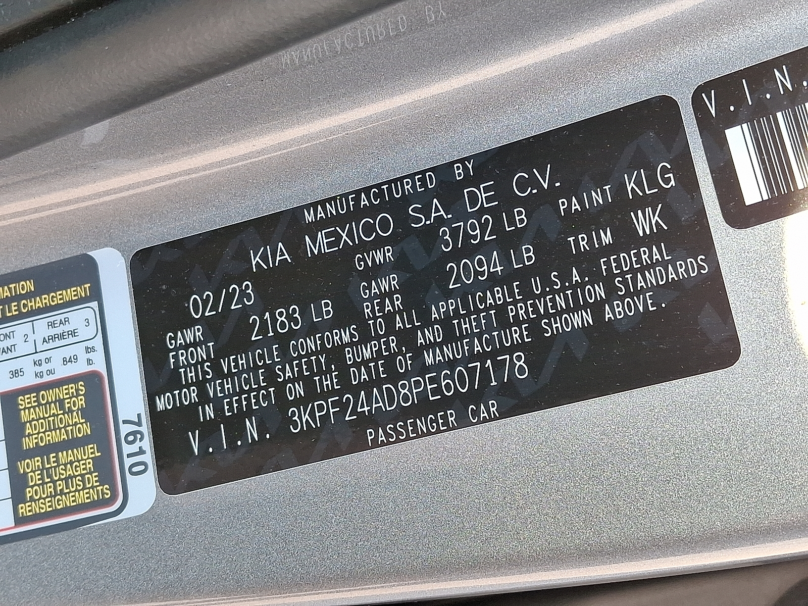 used 2023 Kia Forte car, priced at $17,499