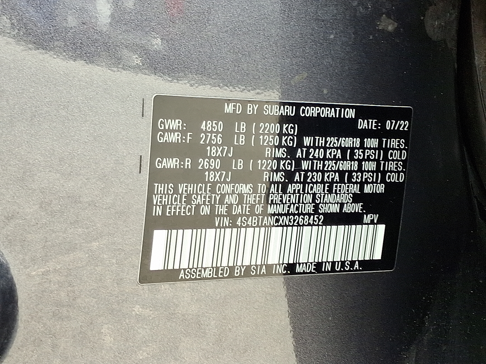 used 2022 Subaru Outback car, priced at $26,499