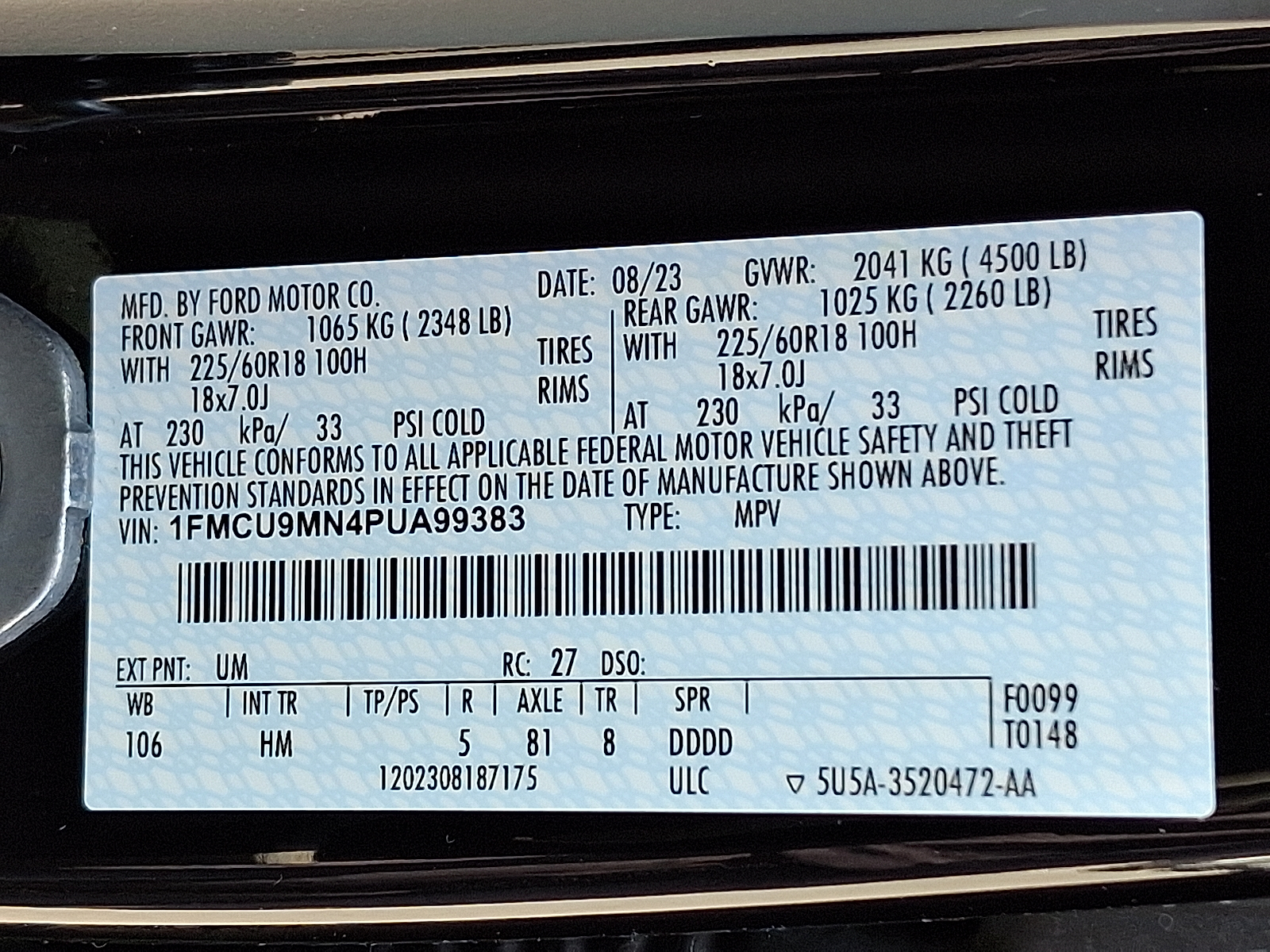 used 2023 Ford Escape car, priced at $25,499