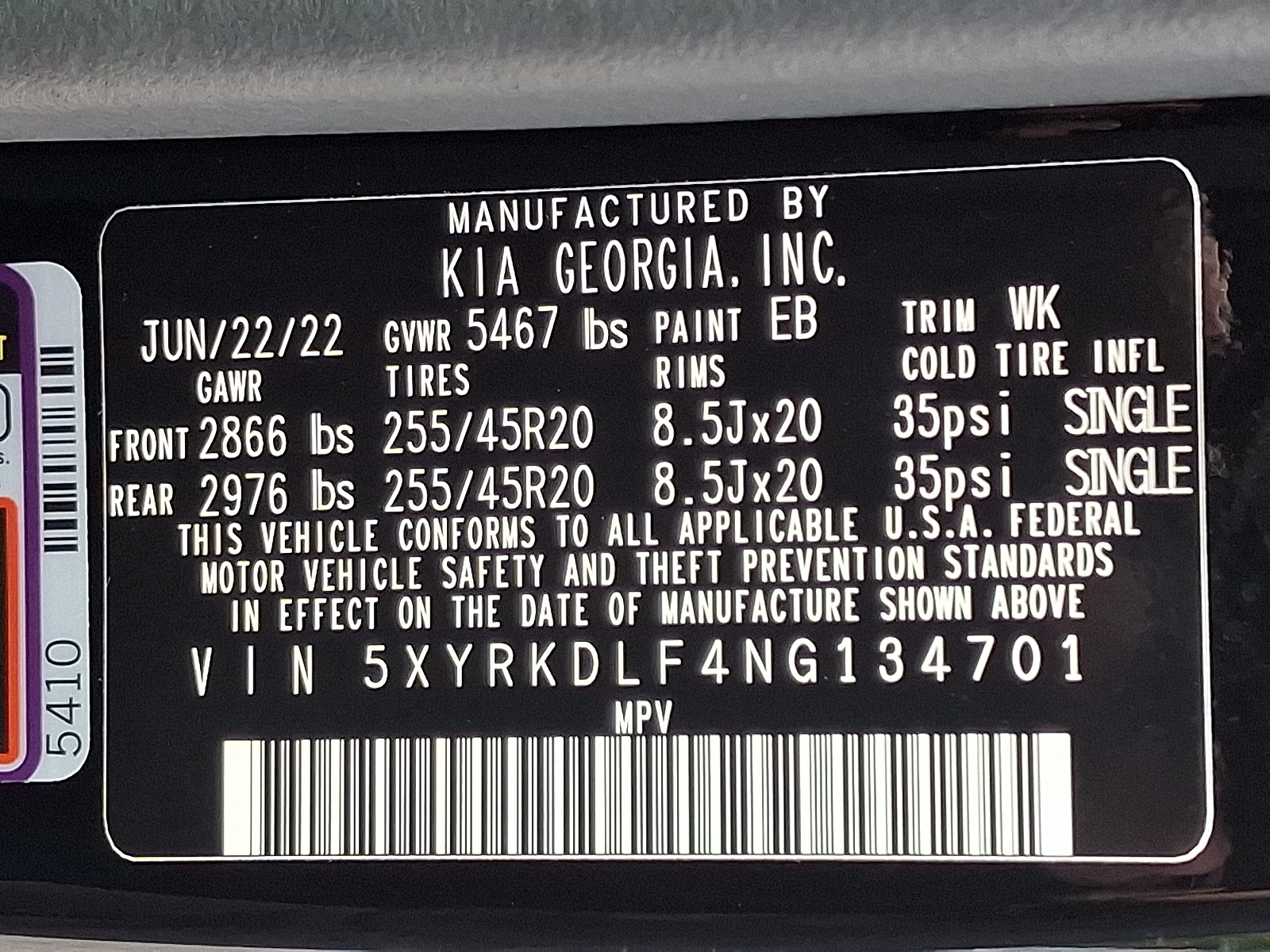 used 2022 Kia Sorento car, priced at $30,399