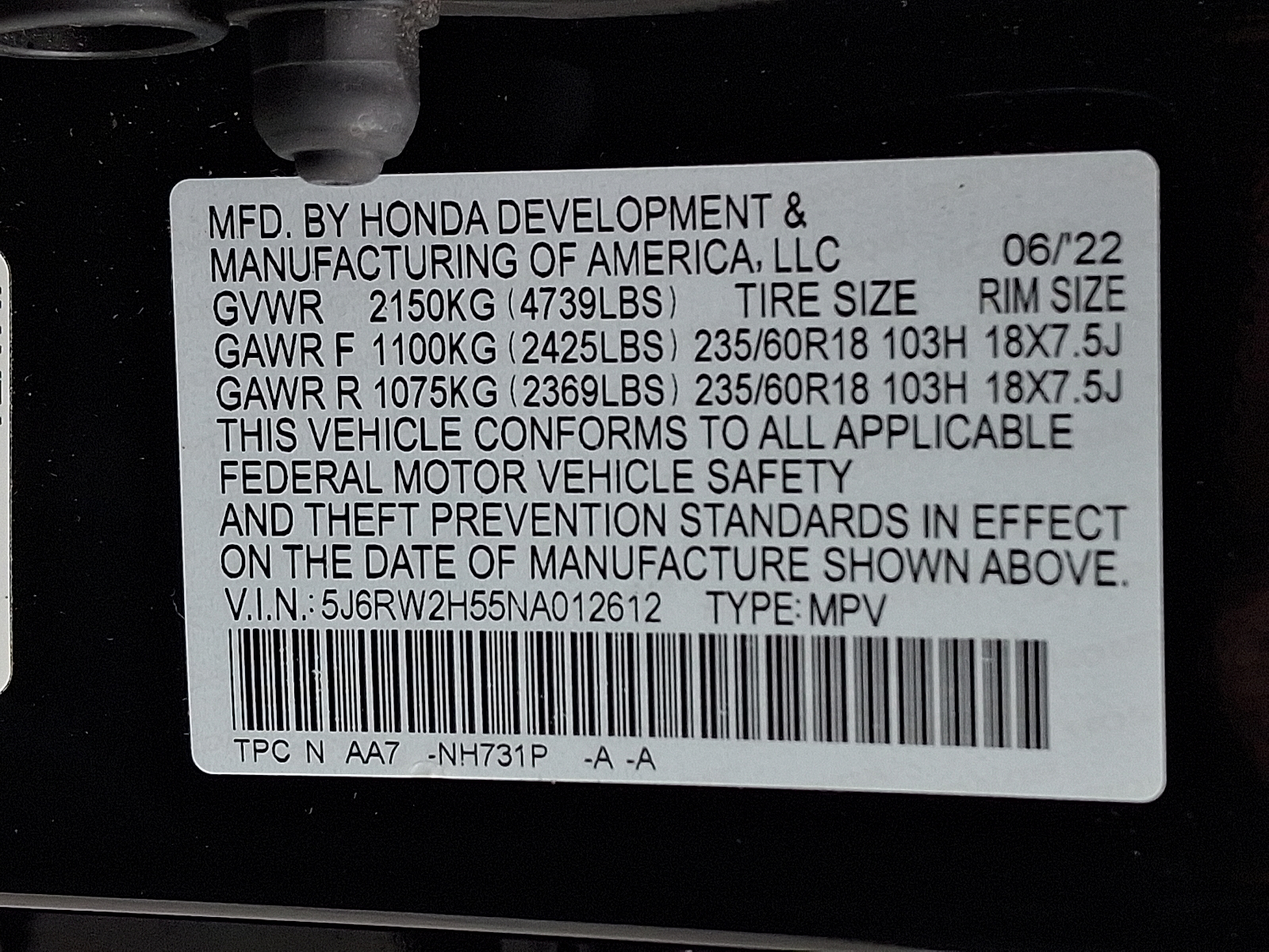 used 2022 Honda CR-V car, priced at $24,499