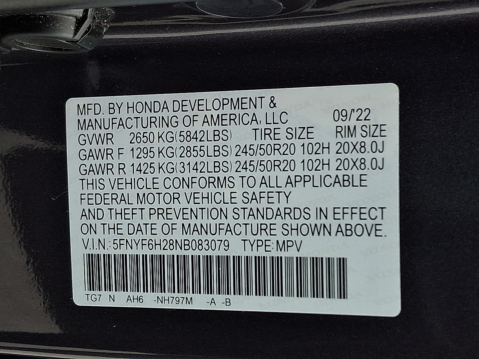 used 2022 Honda Pilot car, priced at $32,999