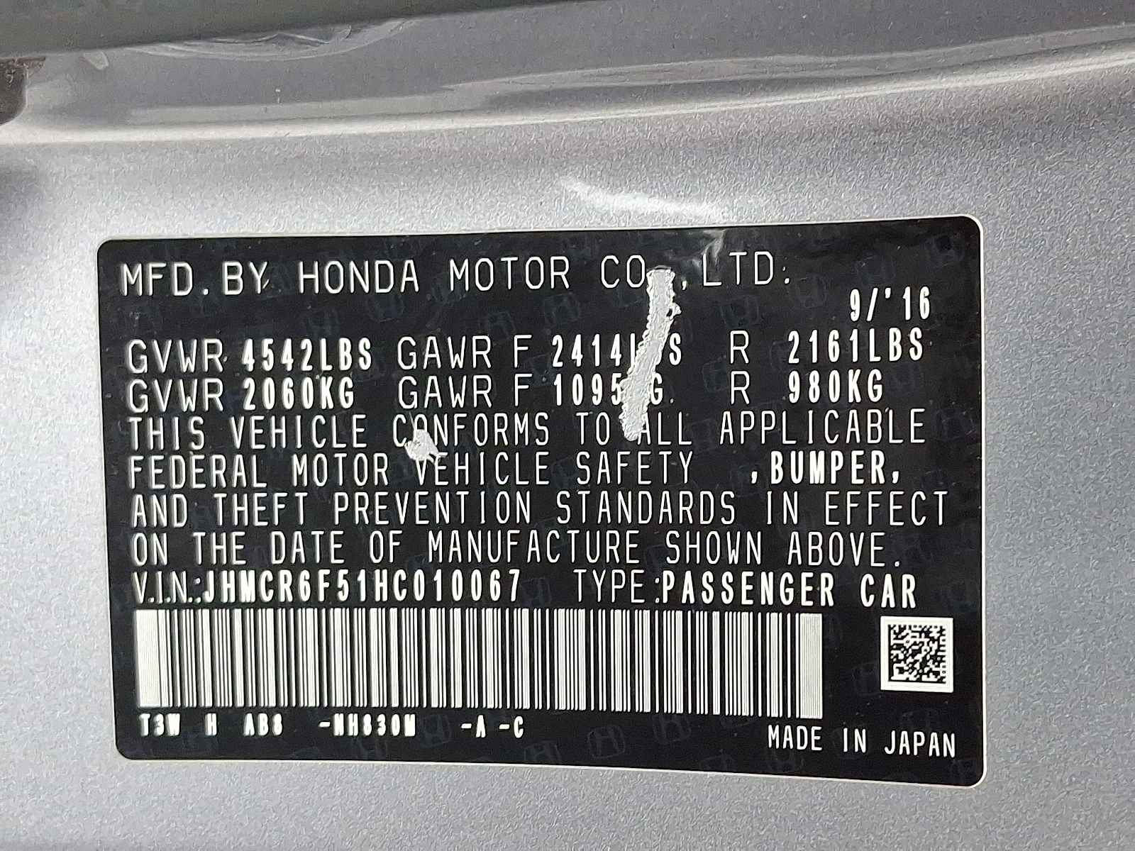 used 2017 Honda Accord Hybrid car, priced at $11,877